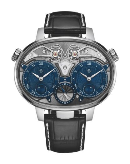 Armin Strom Dual Time Resonance Manufacture Edition White Gold Blue