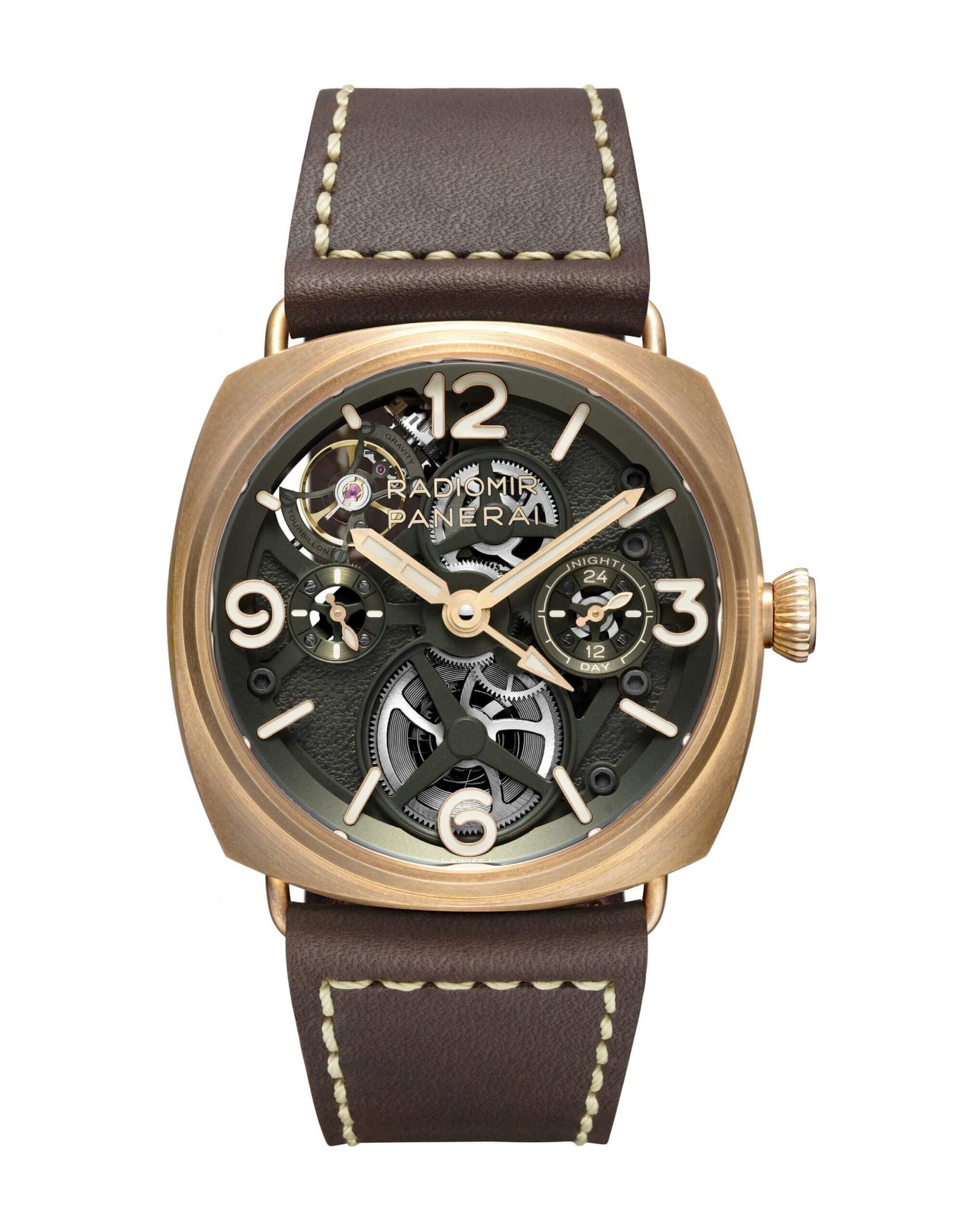 Panerai Radiomir Tourbillon Gmt Bronzo Gray