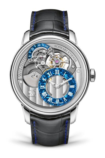 Schwarz Etienne La Chaux-De-Fonds Tourbillon Petite Seconde Rétrograde Blue, Silver