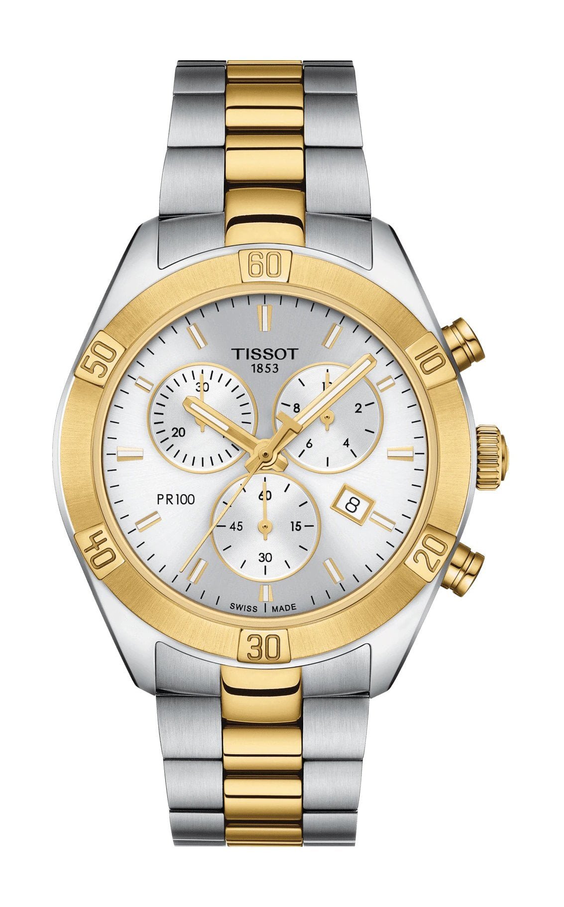 Tissot Pr 100 Sport Chic Chronograph Silver