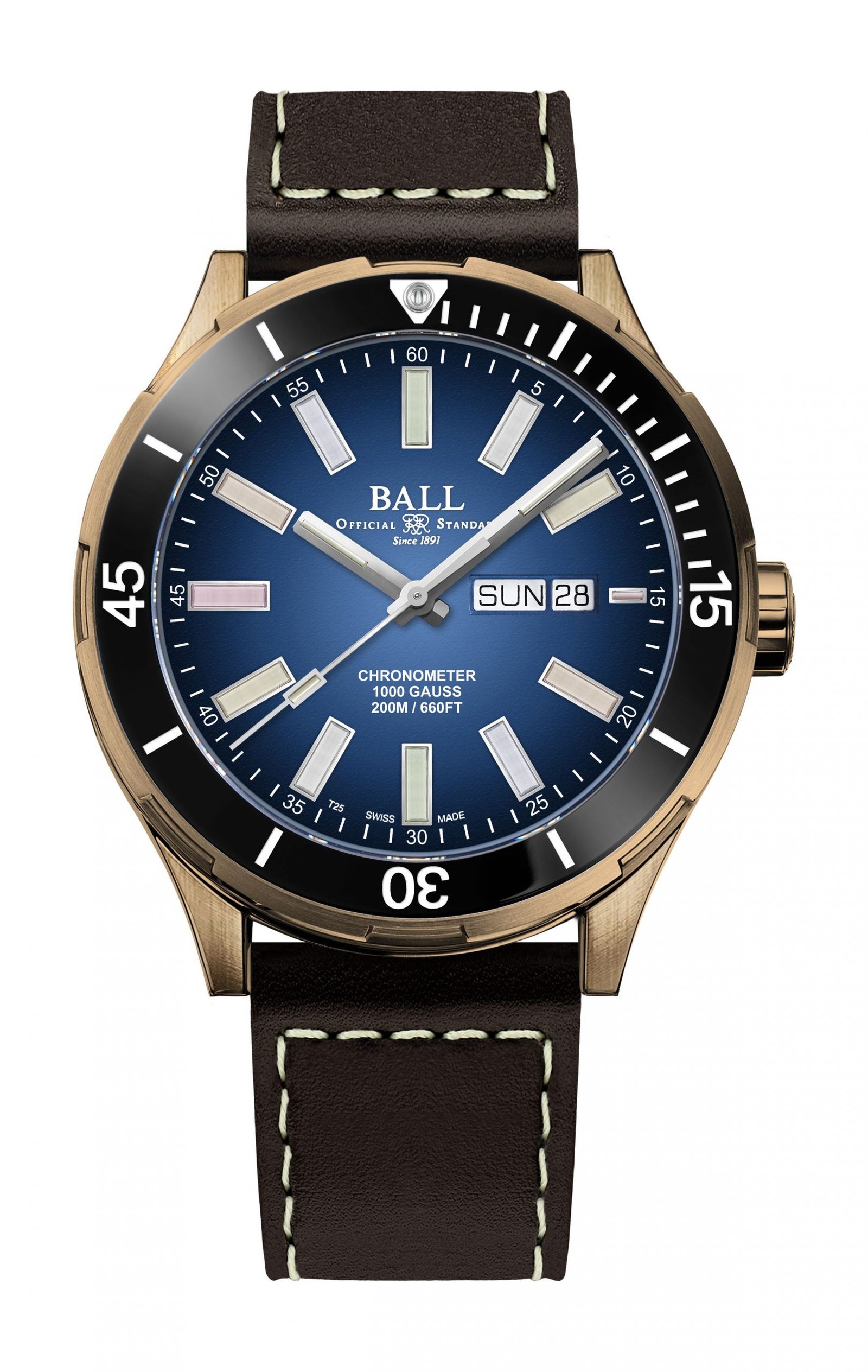 Ball Watch Roadmaster Marvelight Bronze Blue