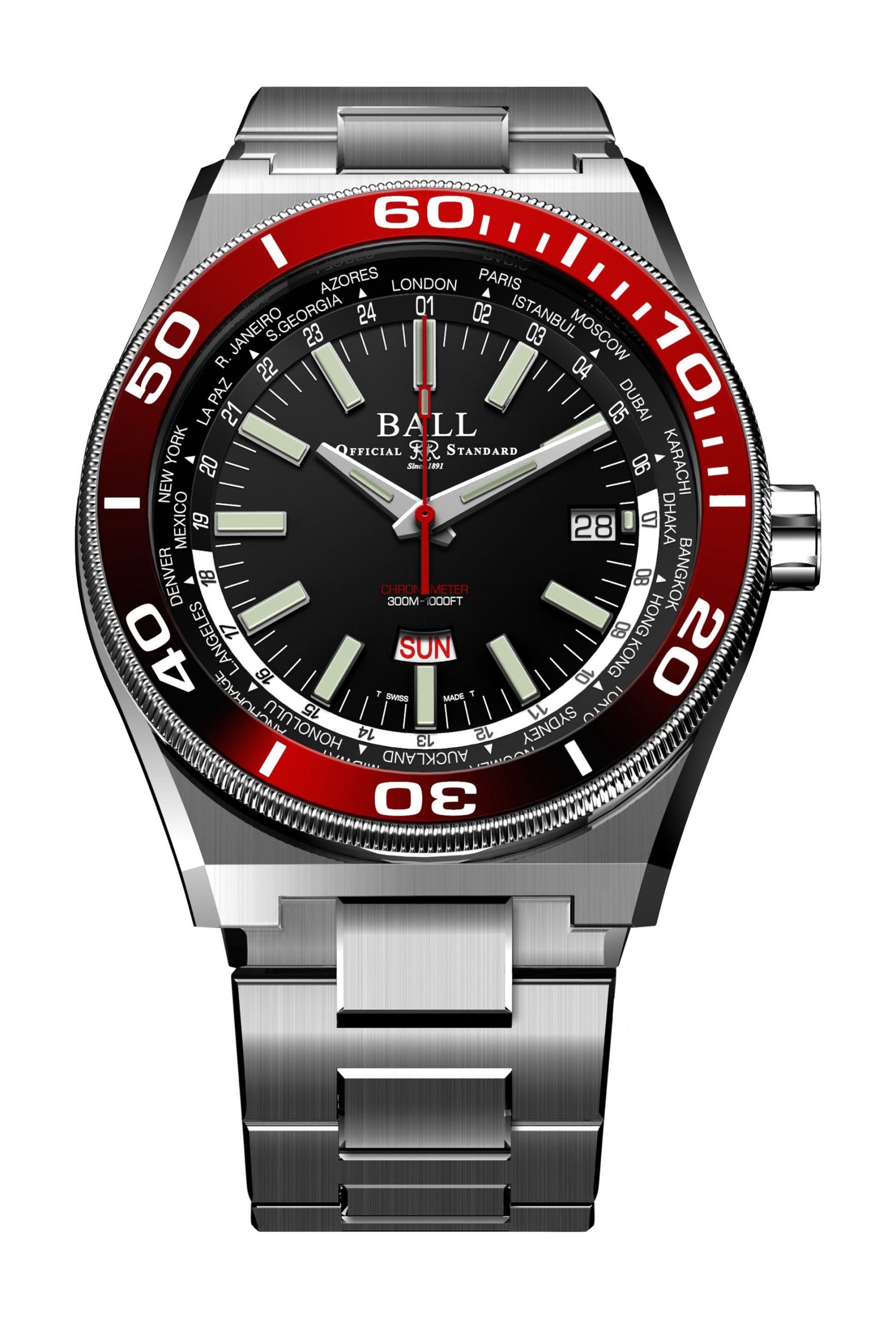 Ball Watch Roadmaster Worldtime Black