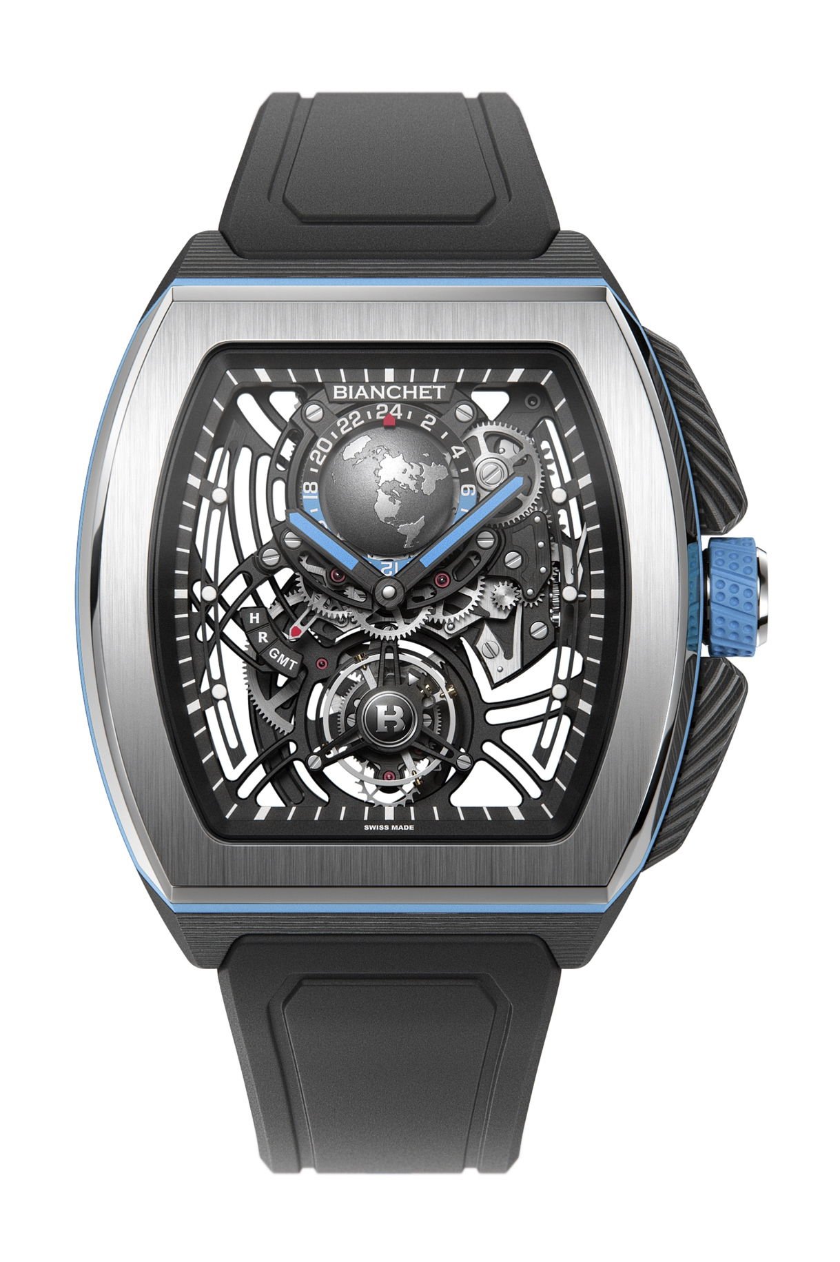 Bianchet Flying Tourbillon Sport Gmt Hybrid Sky Blue Black