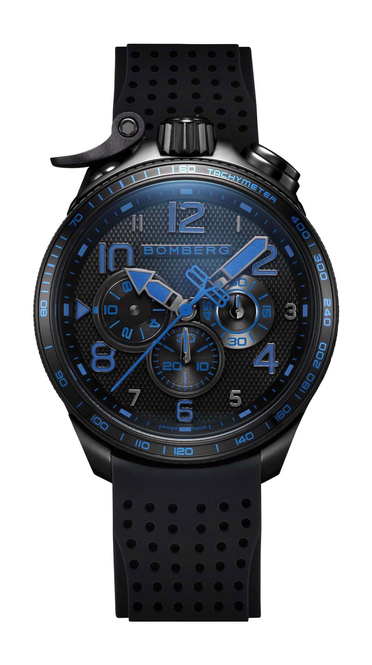 Bomberg Bolt-68 Racing Black & Blue Black