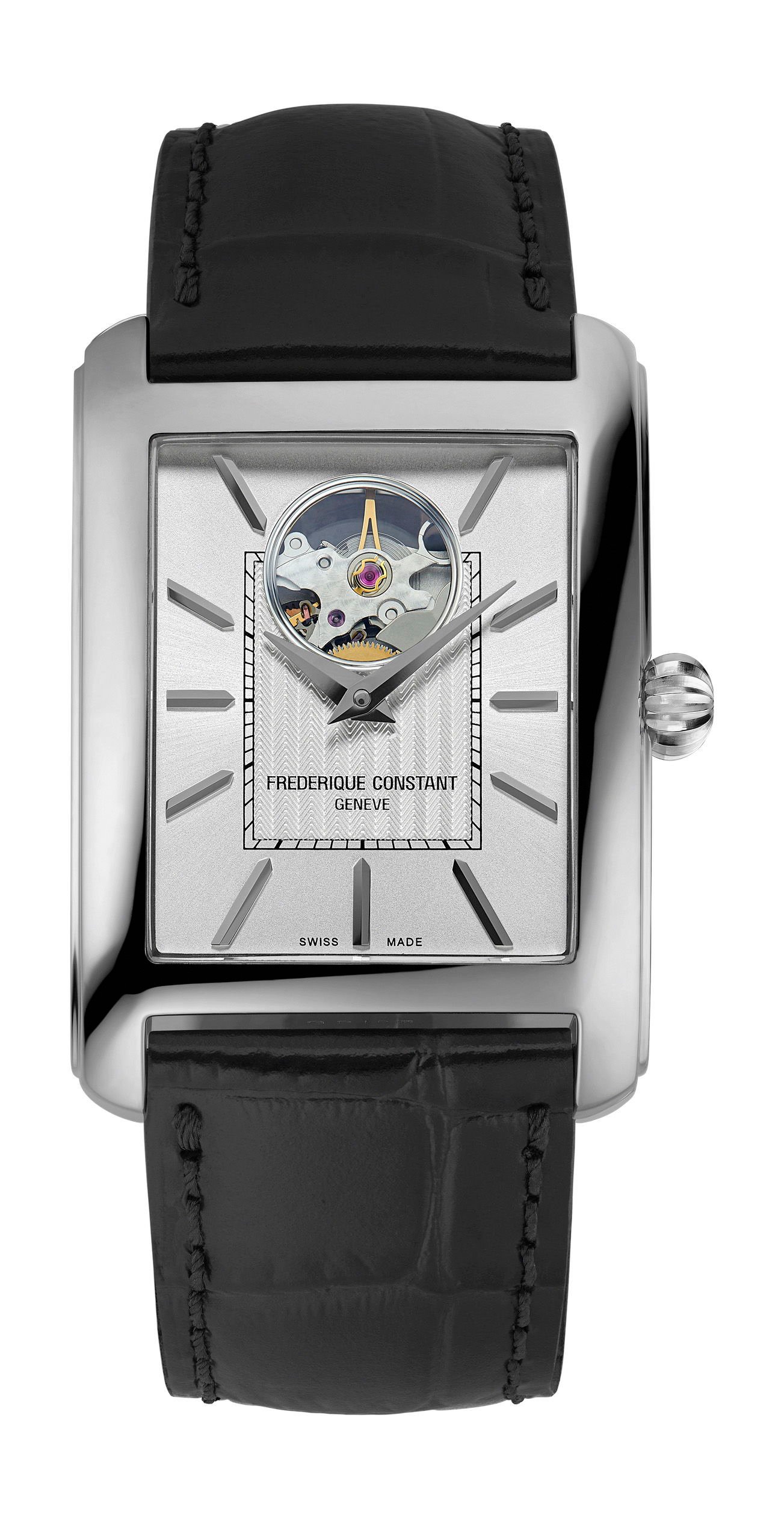 Frederique Constant Classics Carrée Heart Beat Automatic Silver