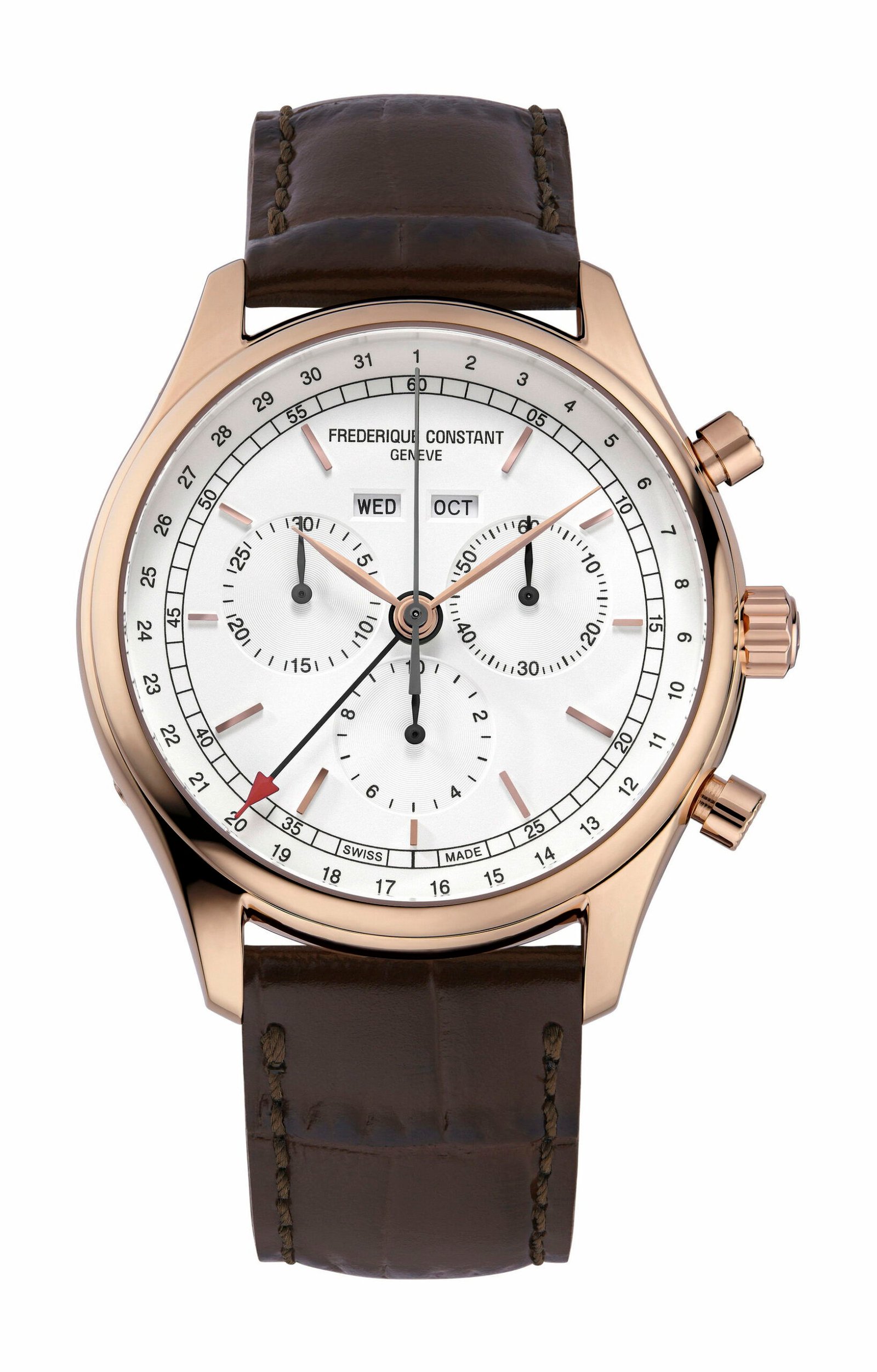 Frederique Constant Classics Quartz Chronograph Triple Calendar White