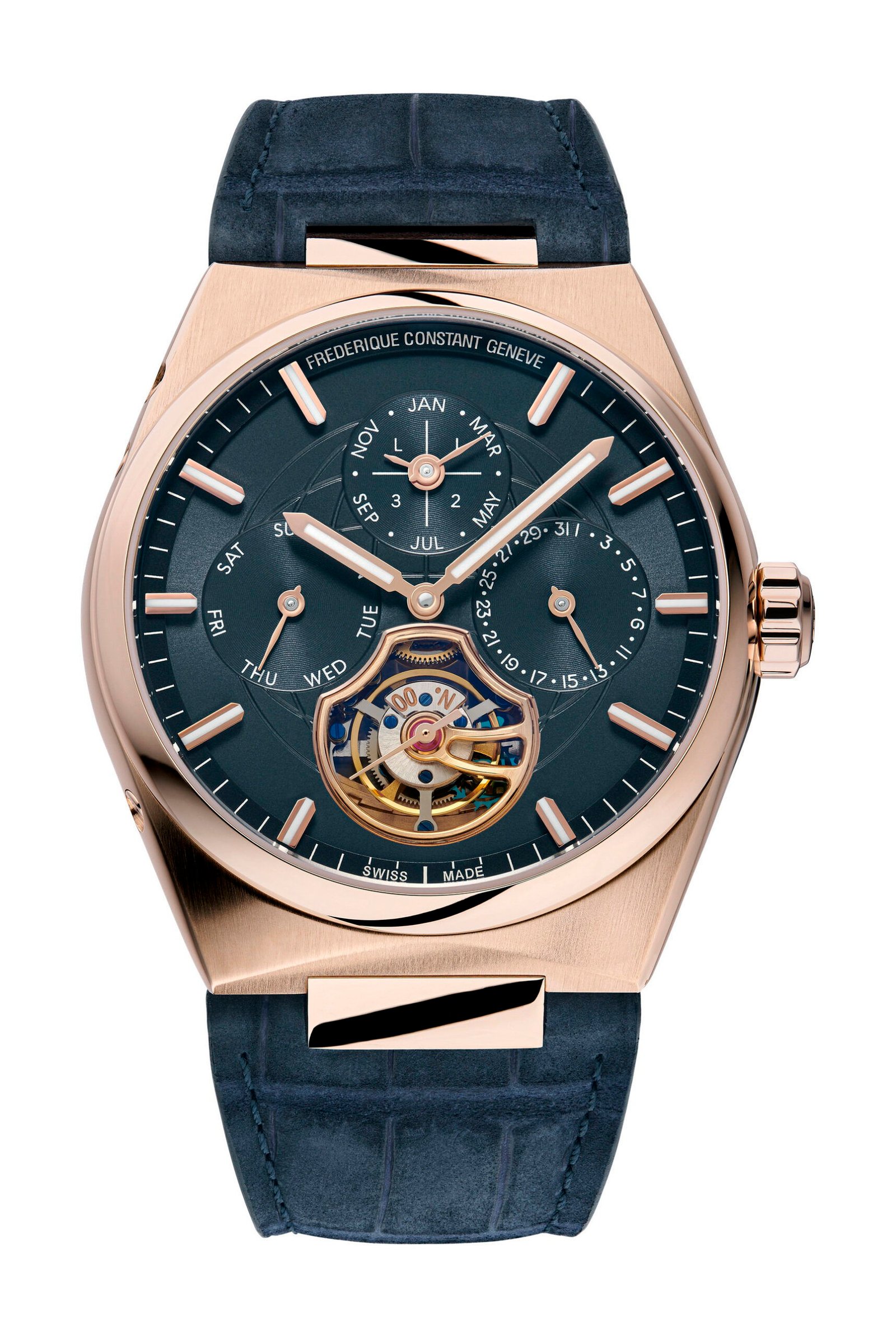 Frederique Constant Highlife Tourbillon Perpetual Calendar Manufacture Blue