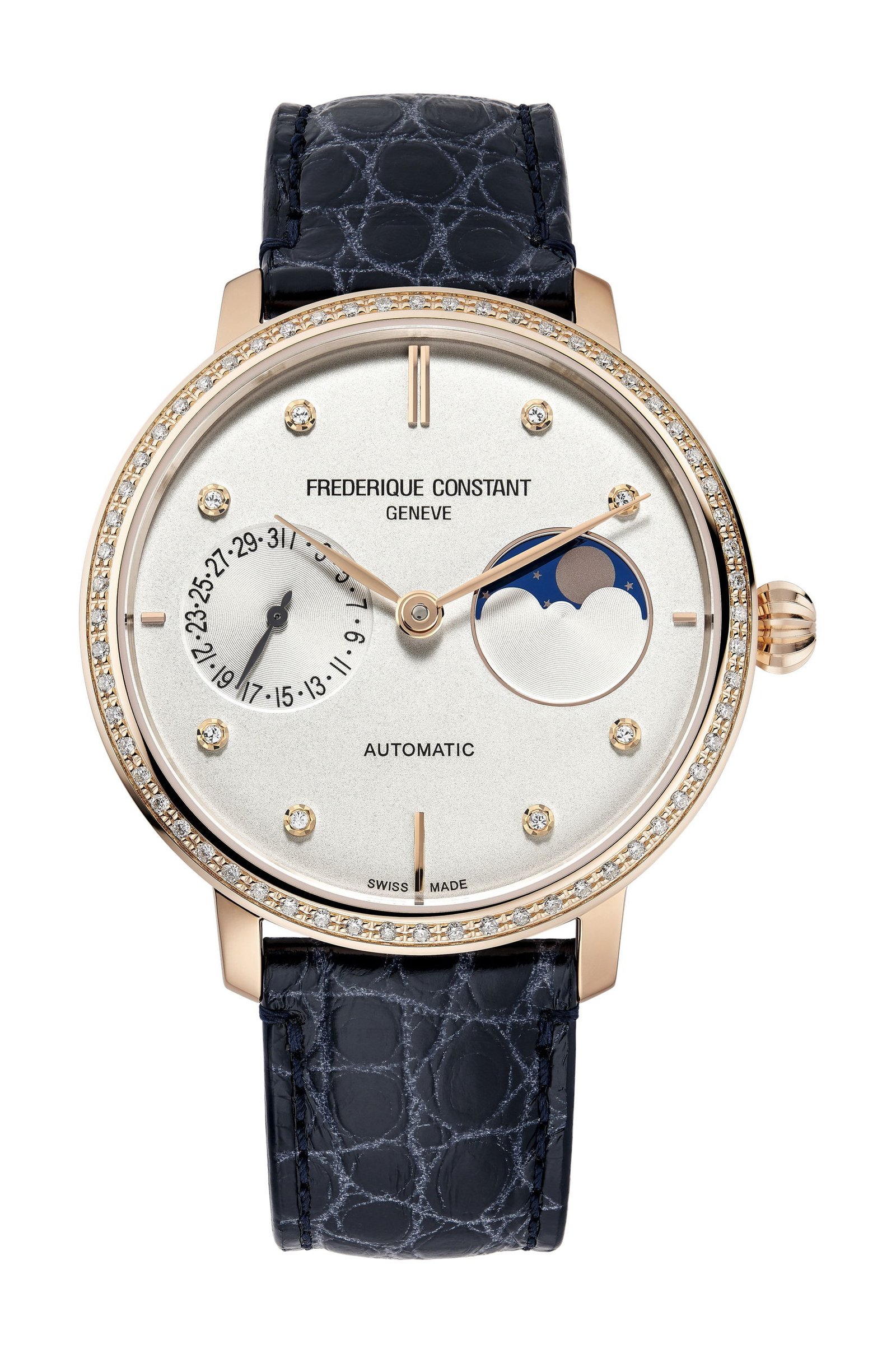 Frederique Constant Slimline Moonphase Manufacture Silver