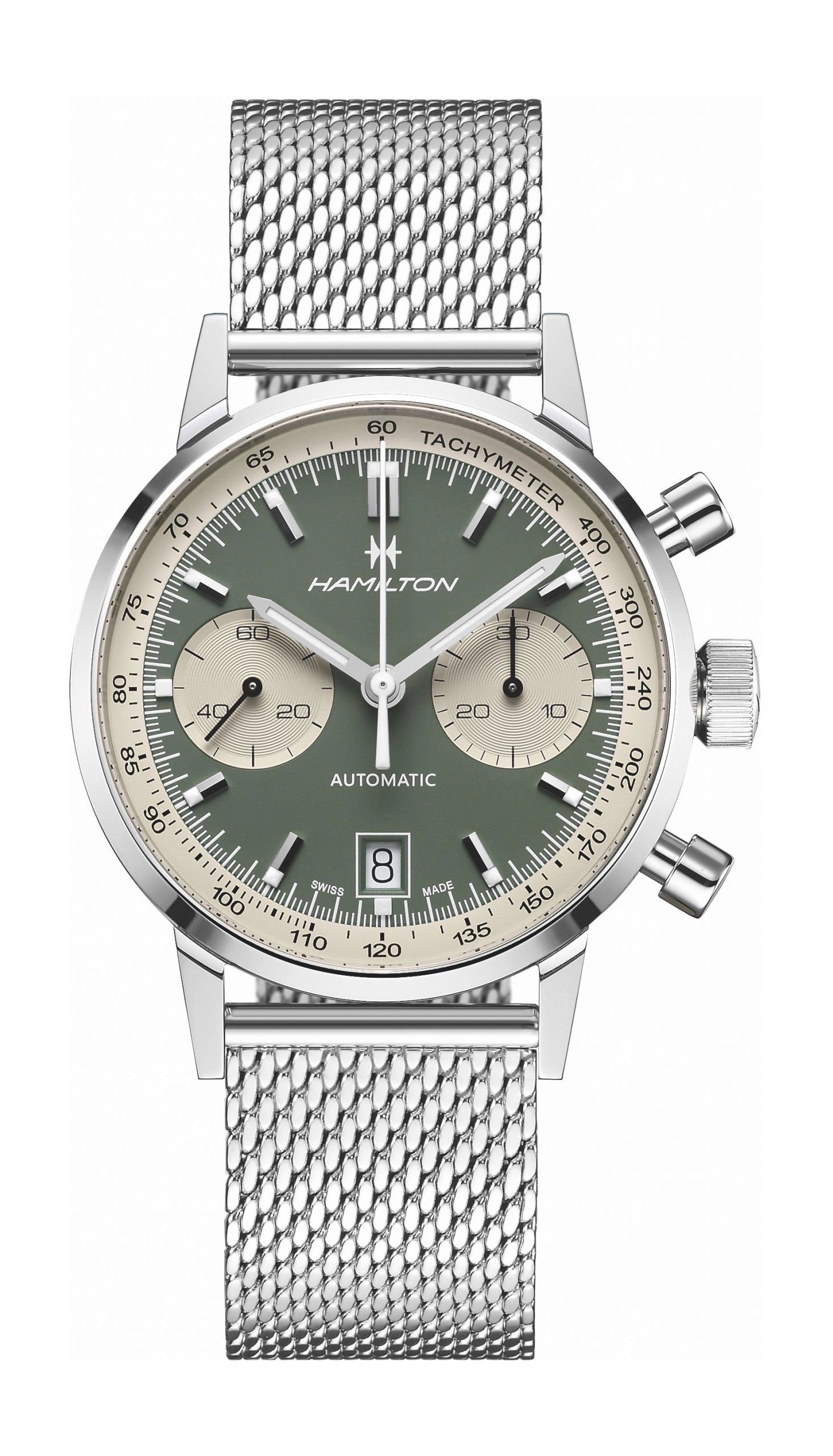 Hamilton American Classic Intra-Matic Auto Chrono 40 Mm Green