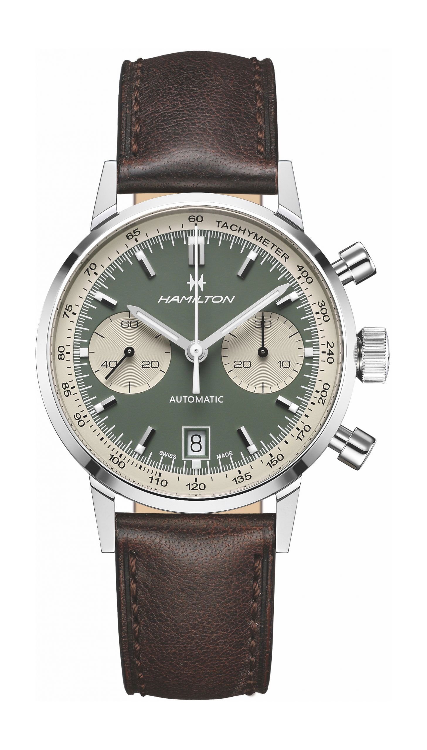Hamilton American Classic Intra-Matic Auto Chrono 40 Mm Green