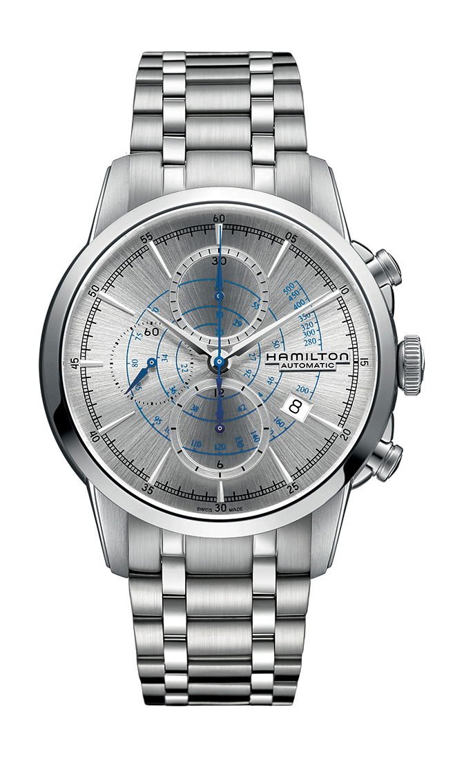 Hamilton American Classic Railroad Auto Chrono Silver