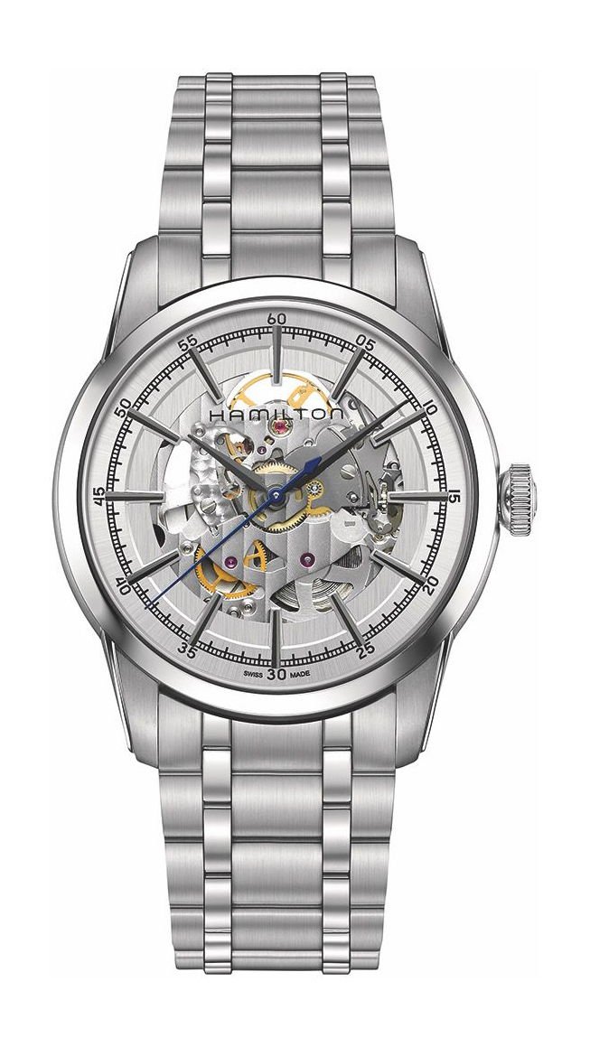 Hamilton American Classic Railroad Skeleton Silver