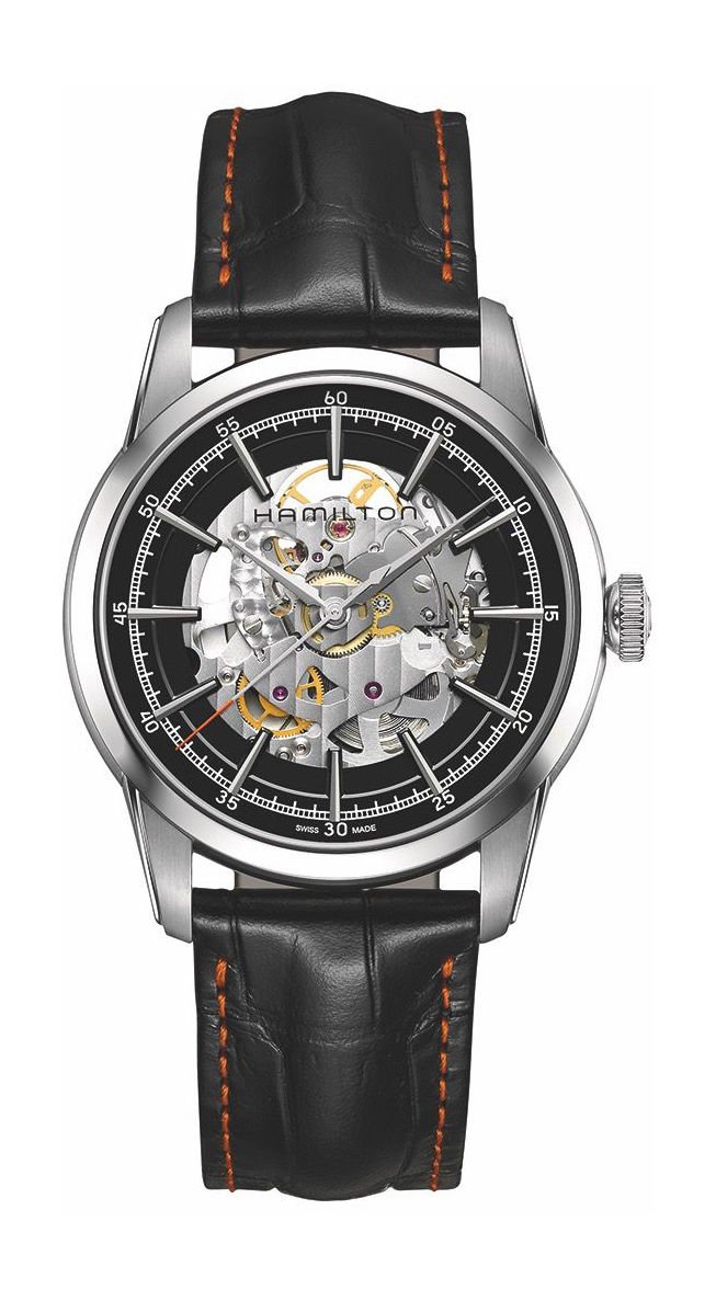 Hamilton American Classic Railroad Skeleton Black