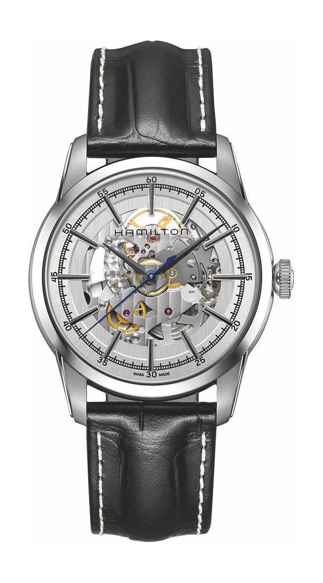 Hamilton American Classic Railroad Skeleton Silver