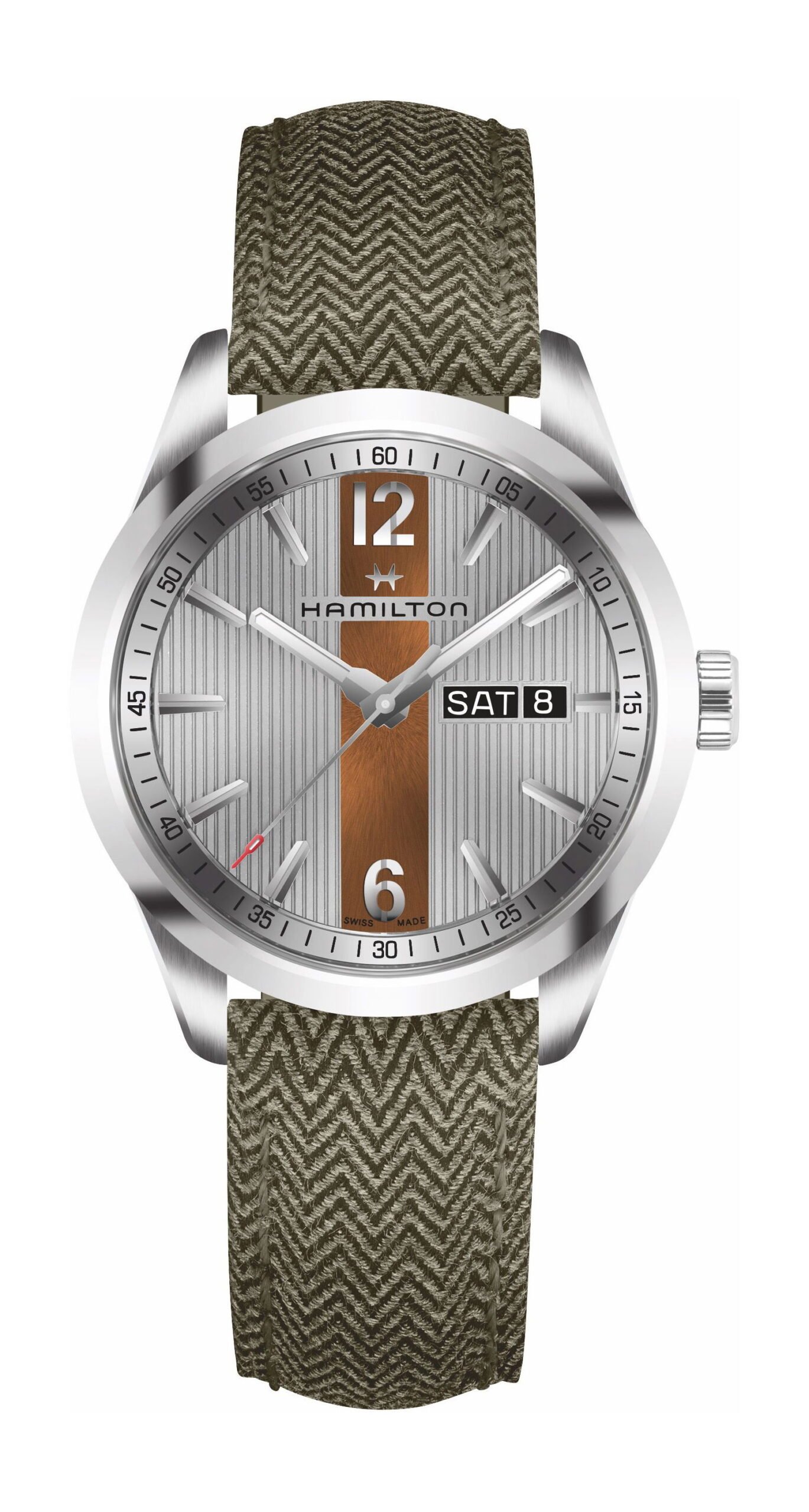 Hamilton Broadway Day Date Quartz Gray