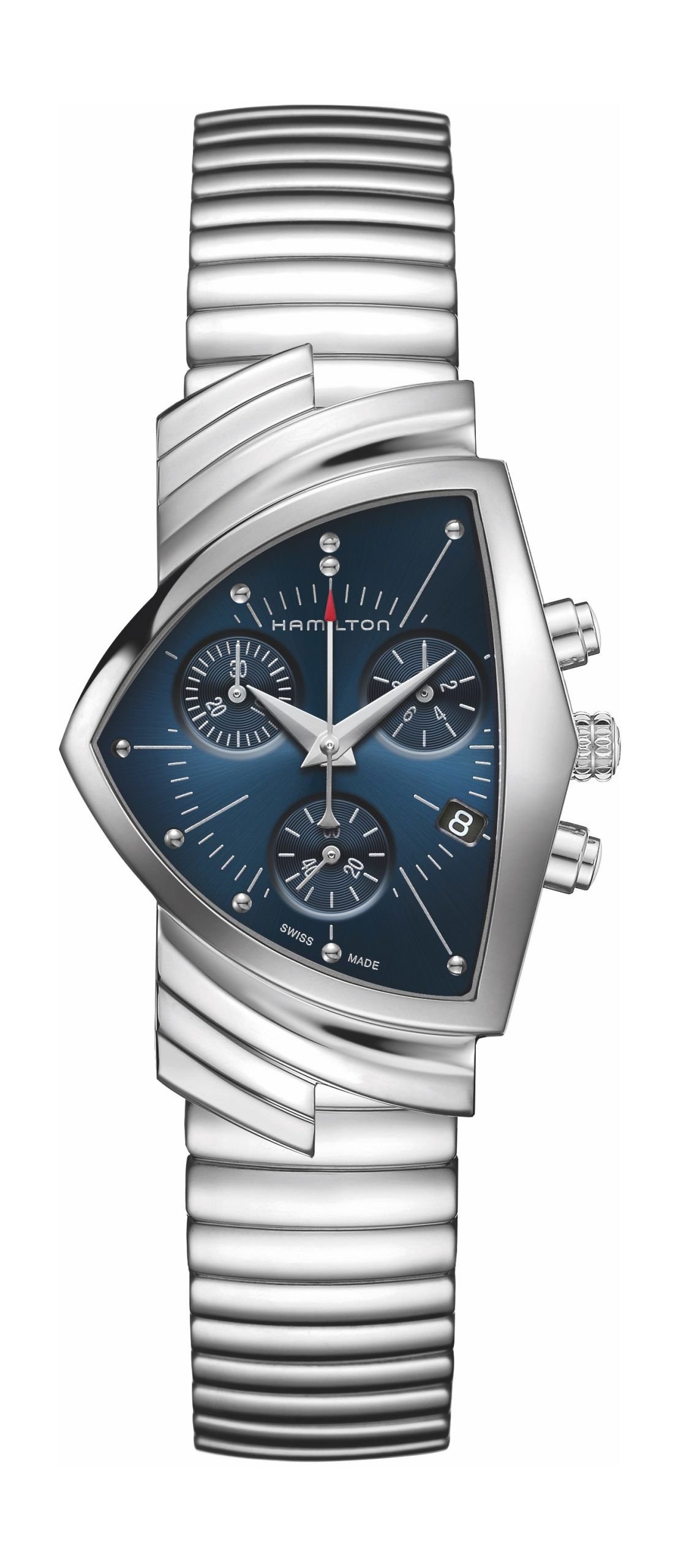 Hamilton Ventura Chrono Quartz Blue