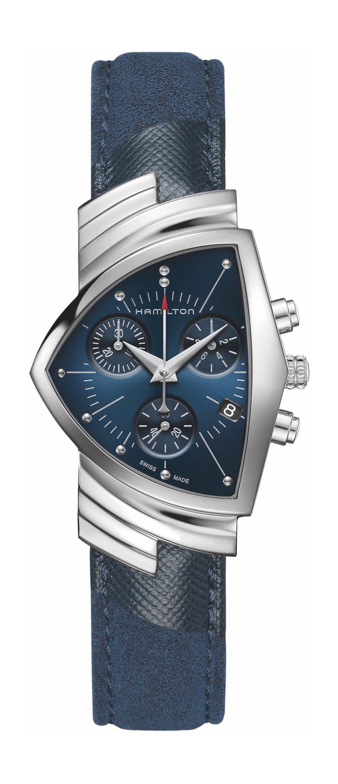 Hamilton Ventura Chrono Quartz Blue