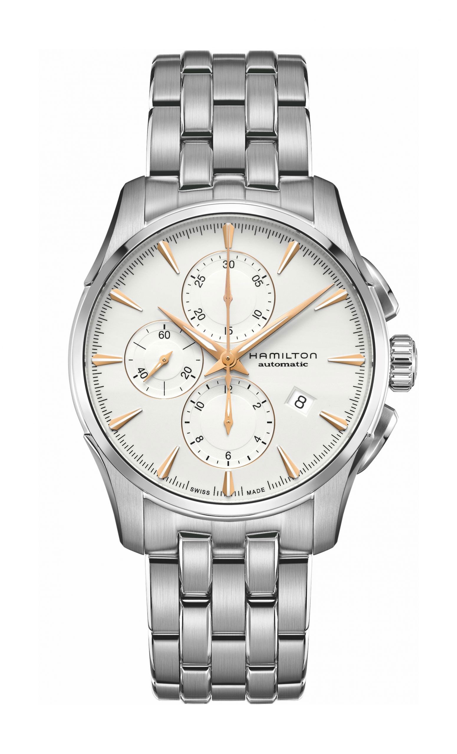 Hamilton Jazzmaster Auto Chrono White