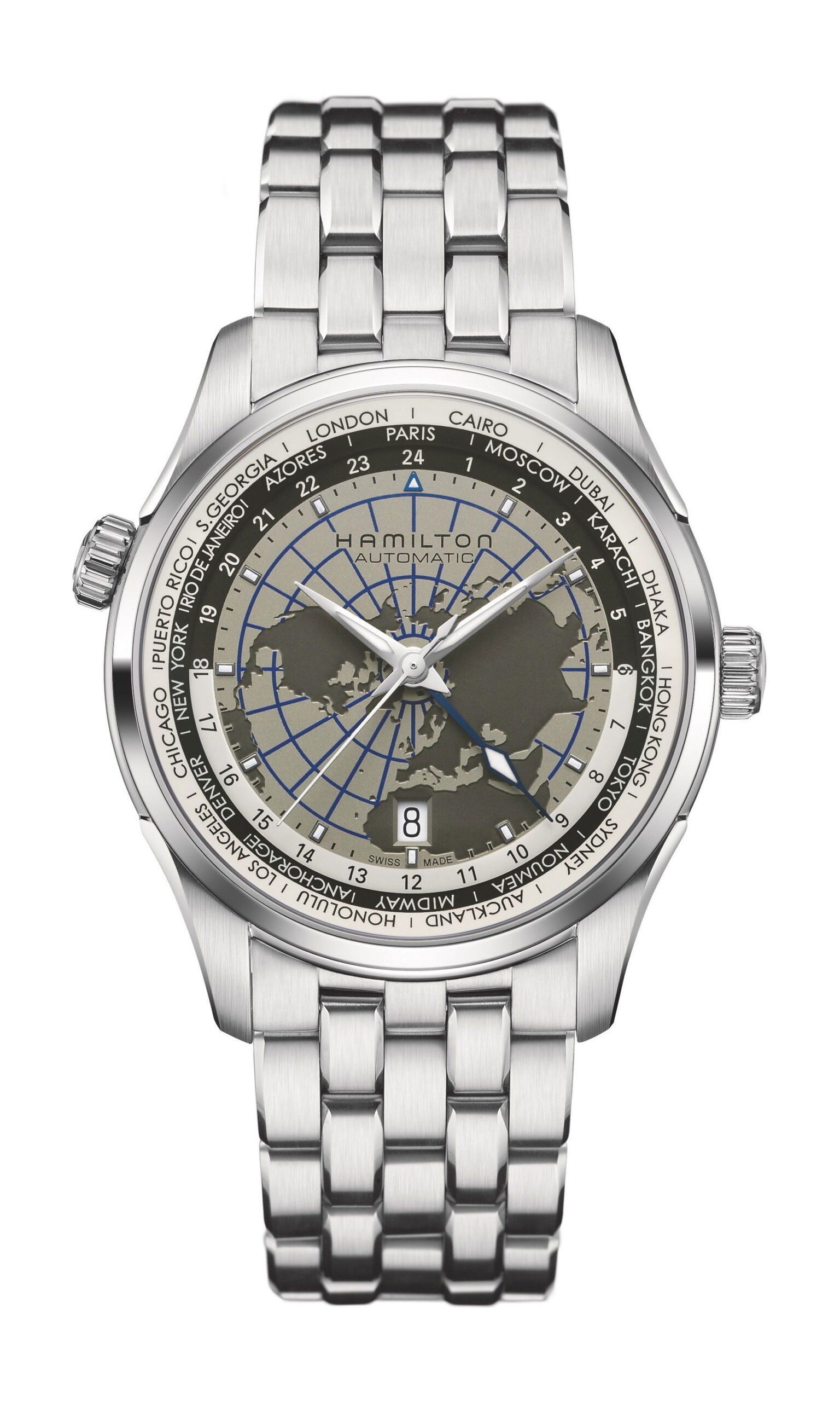 Hamilton Jazzmaster Gmt Auto Gray