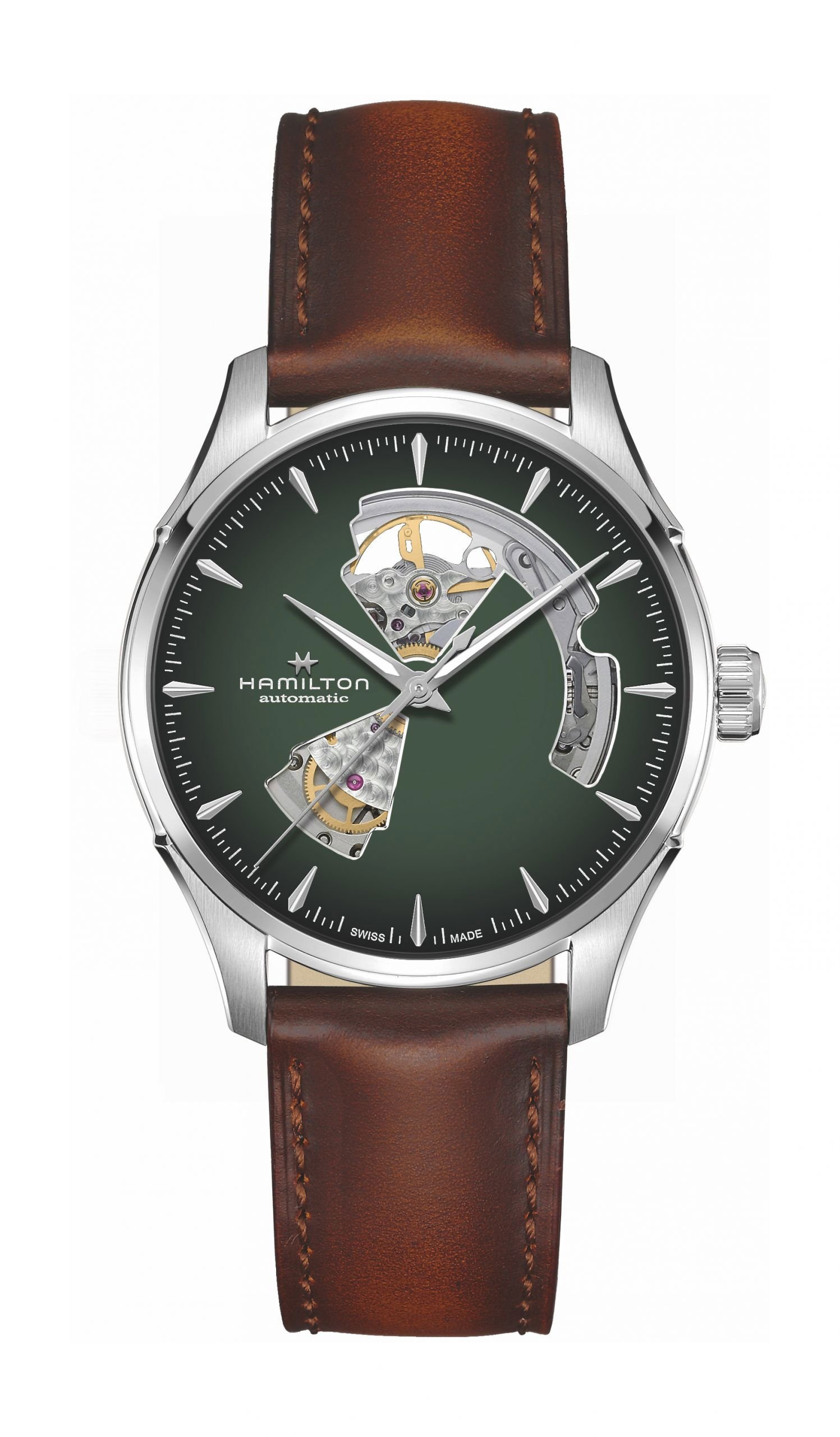 Hamilton Jazzmaster Open Heart Auto Green