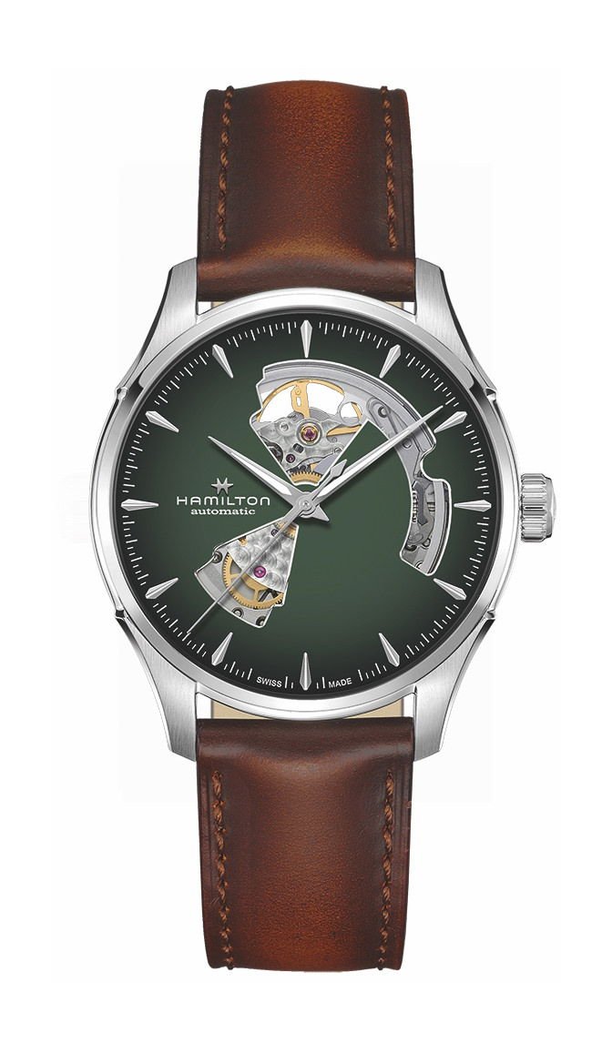 Hamilton Jazzmaster Open Heart Green