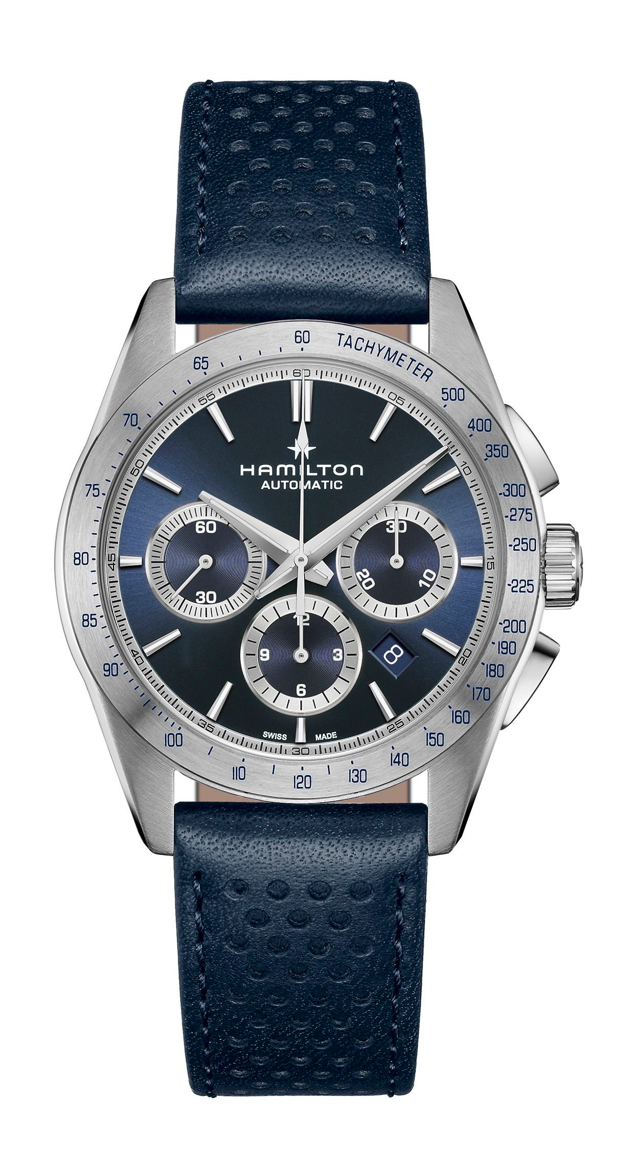 Hamilton Jazzmaster Performer Automatic Chronograph 42Mm Blue