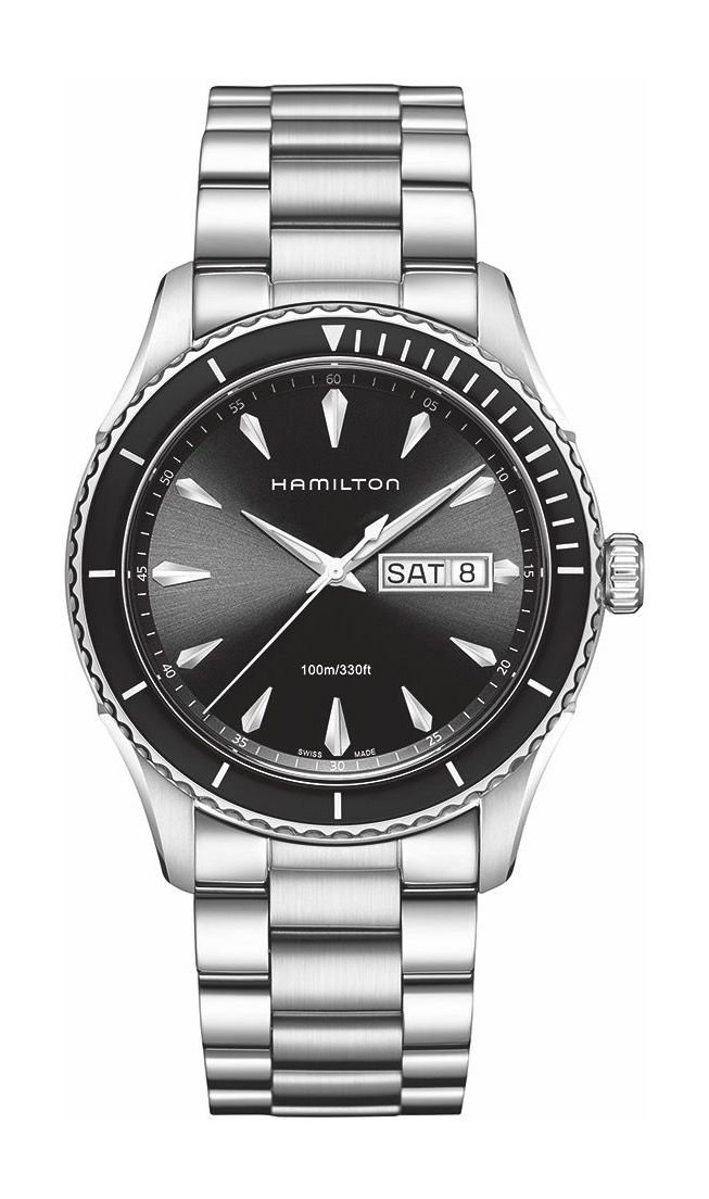 Hamilton Jazzmaster Seaview Day Date Quartz Black