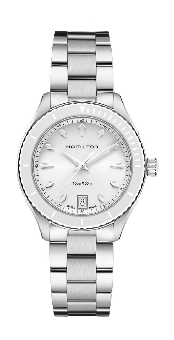 Hamilton Jazzmaster Seaview Quartz White