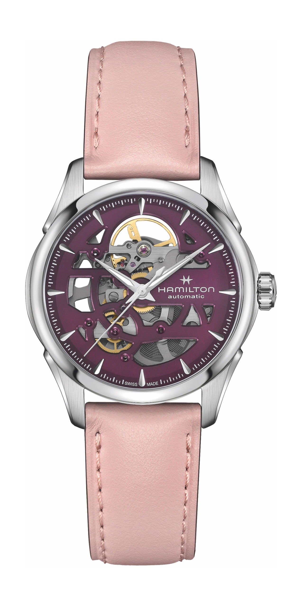 Hamilton Jazzmaster Skeleton Automatic 36 Purple