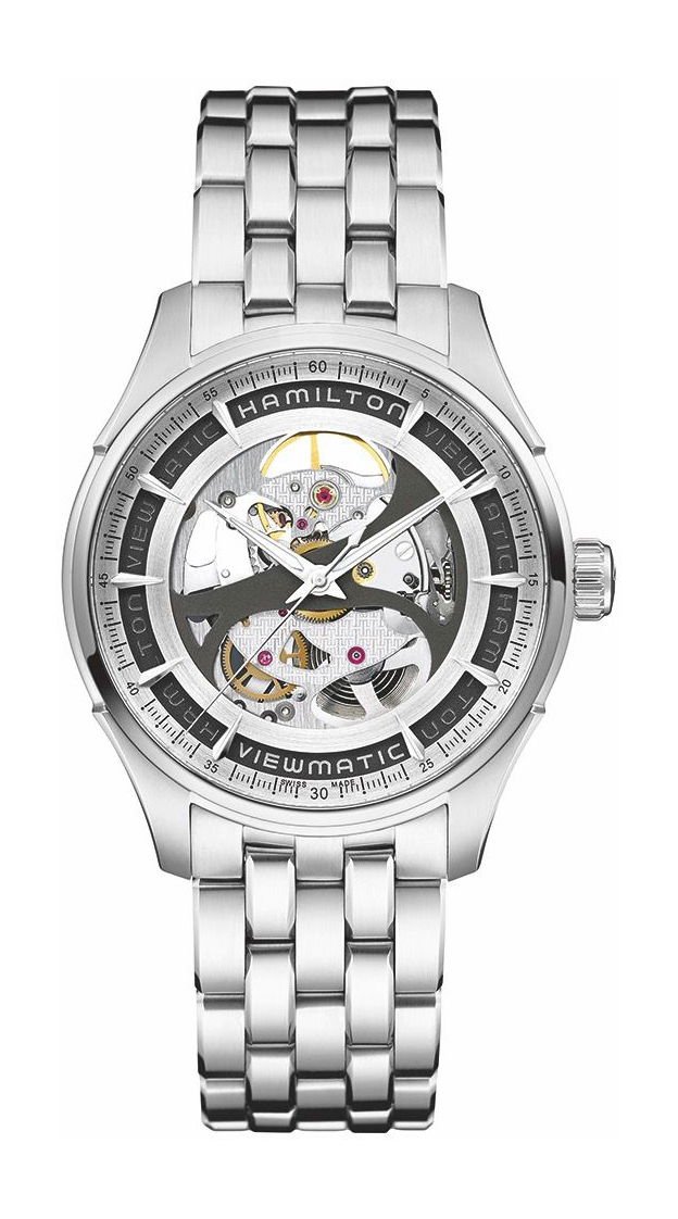 Hamilton Jazzmaster Viewmatic Skeleton Gent Auto Silver