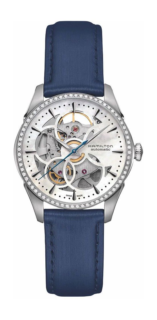 Hamilton Jazzmaster Viewmatic Skeleton Lady Auto White