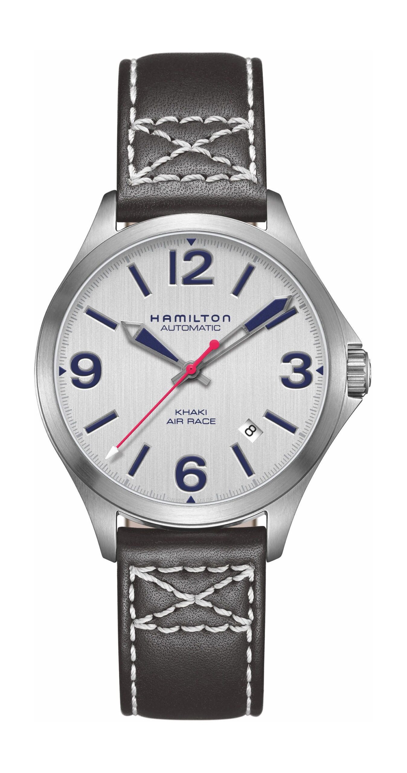 Hamilton Khaki Aviation Air Race Auto 38Mm Silver