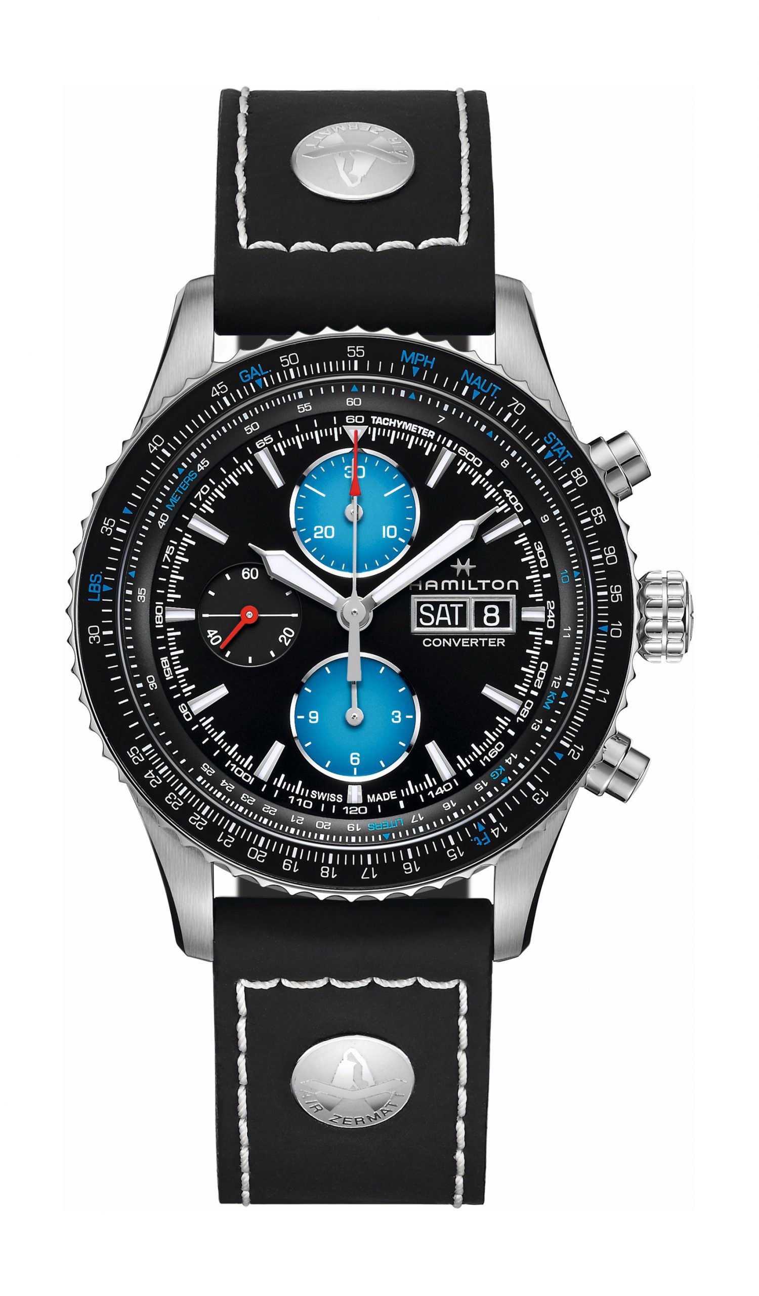 Hamilton Khaki Aviation Converter Auto Chrono Black
