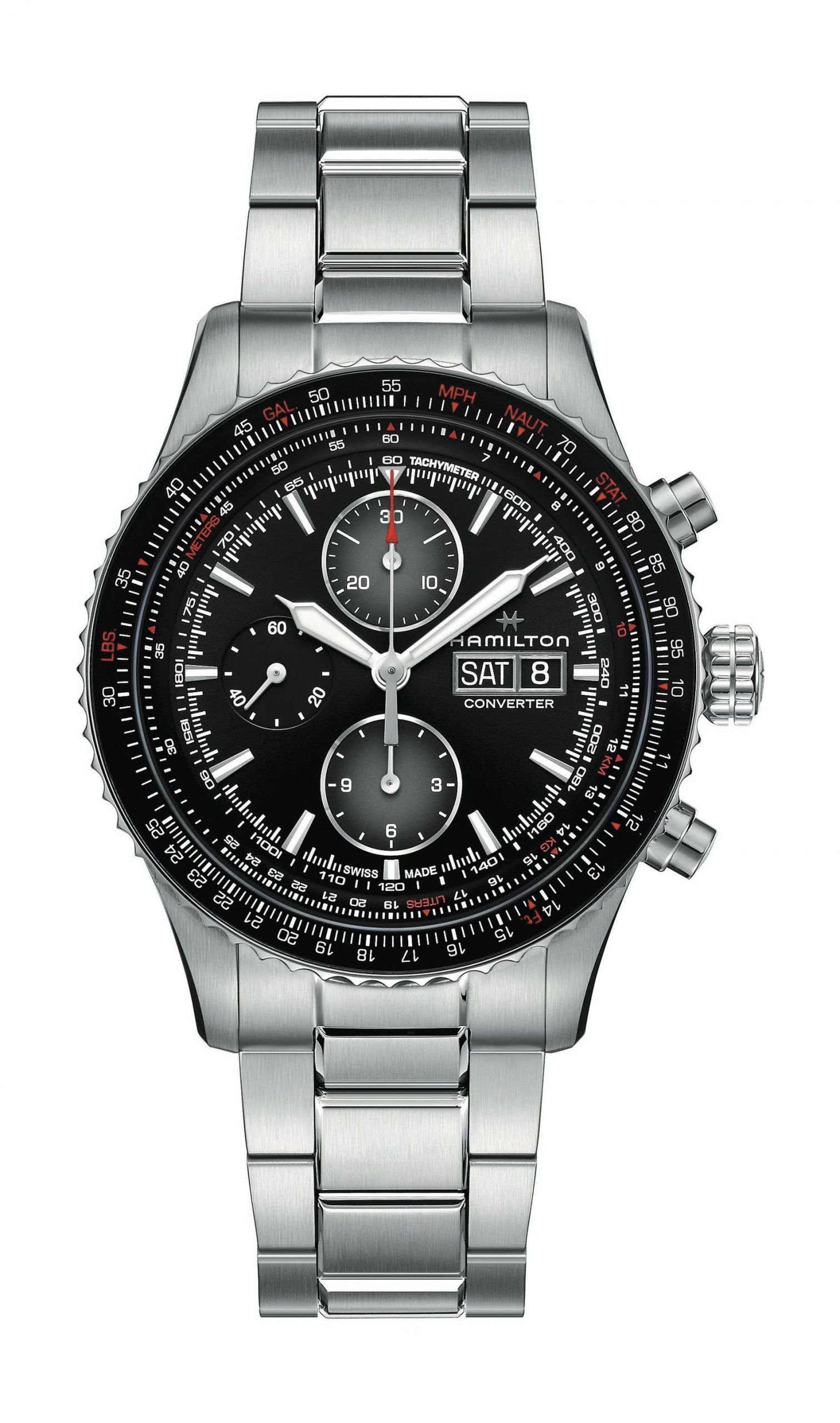 Hamilton Khaki Aviation Converter Auto Chrono Black