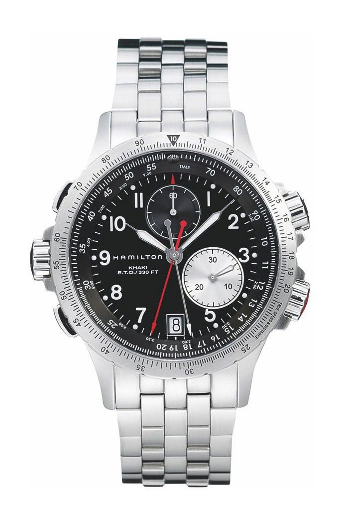 Hamilton Khaki Aviation Eto Chrono Quartz Black