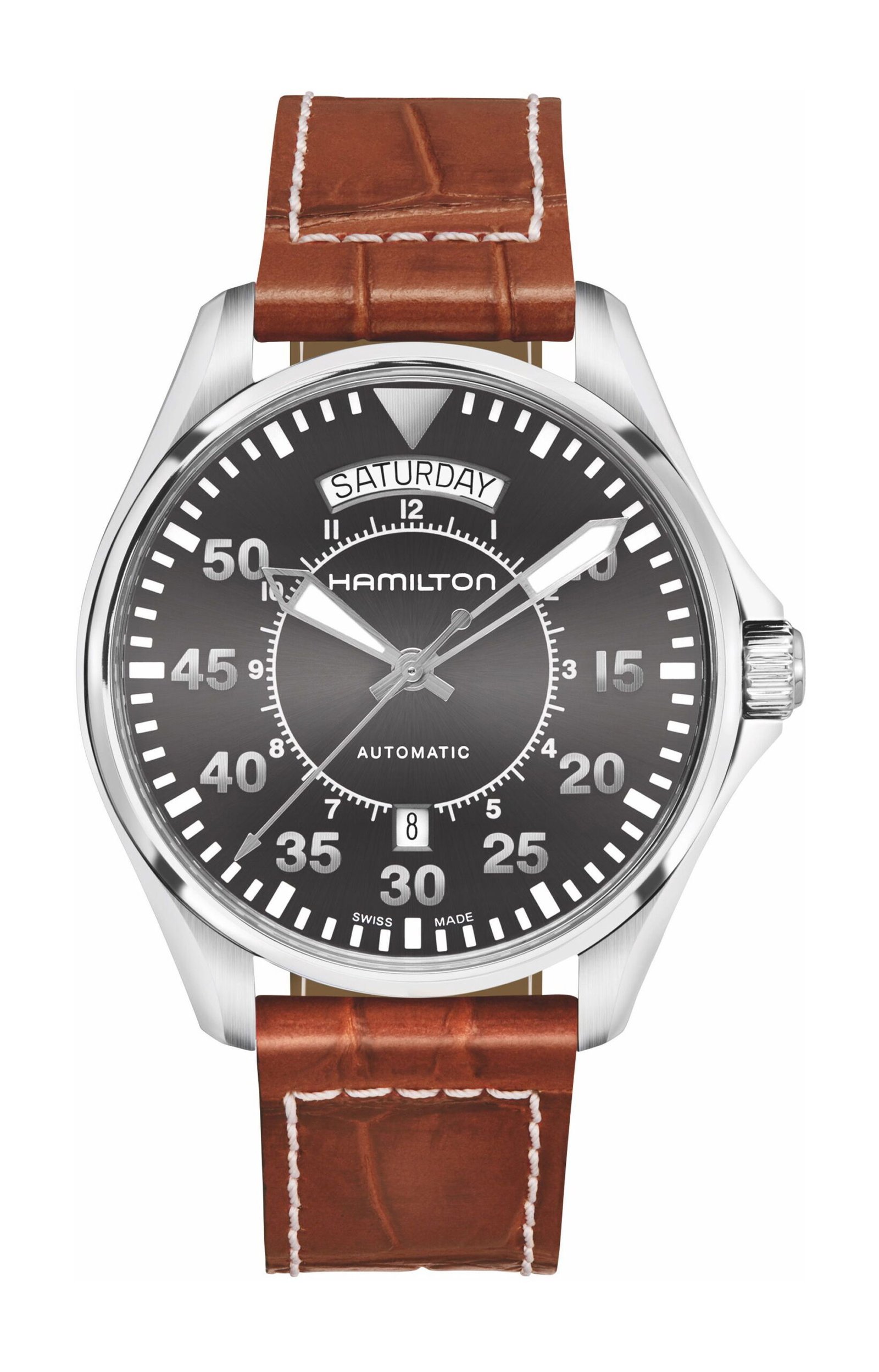 Hamilton Khaki Aviation Khaki Pilot Auto 42Mm Gray