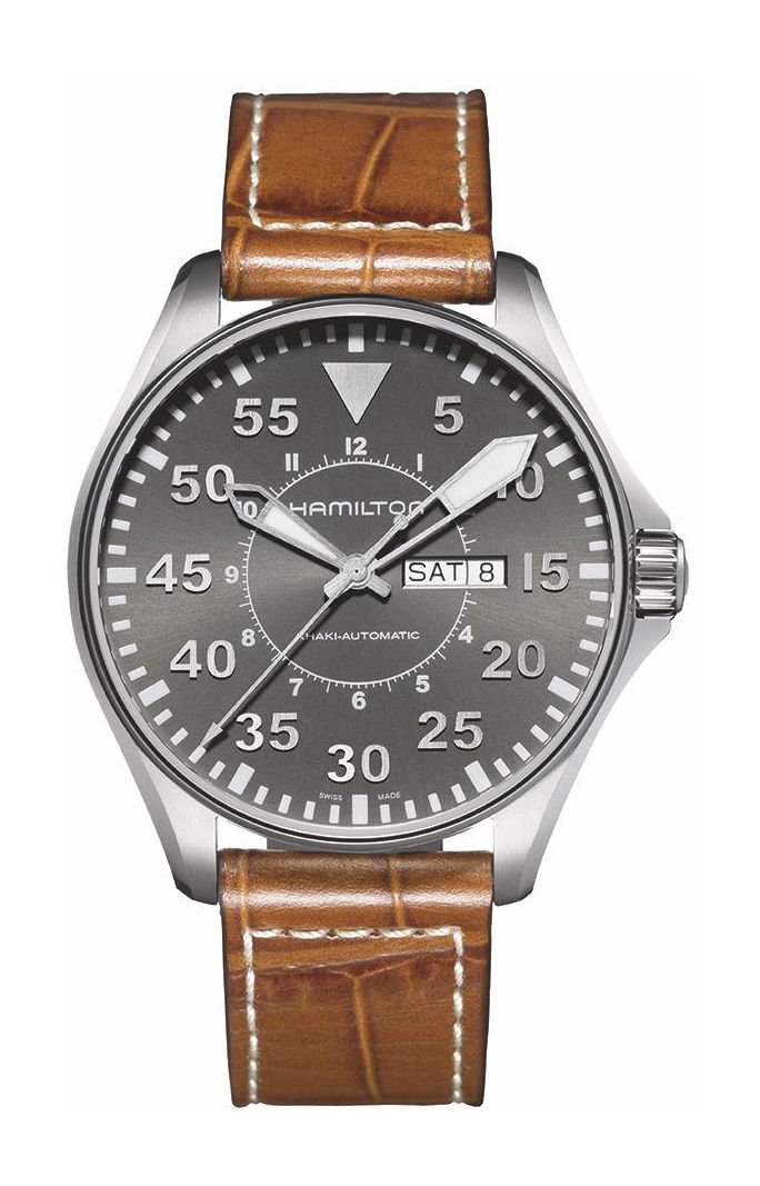 Hamilton Khaki Aviation Khaki Pilot Auto Gray