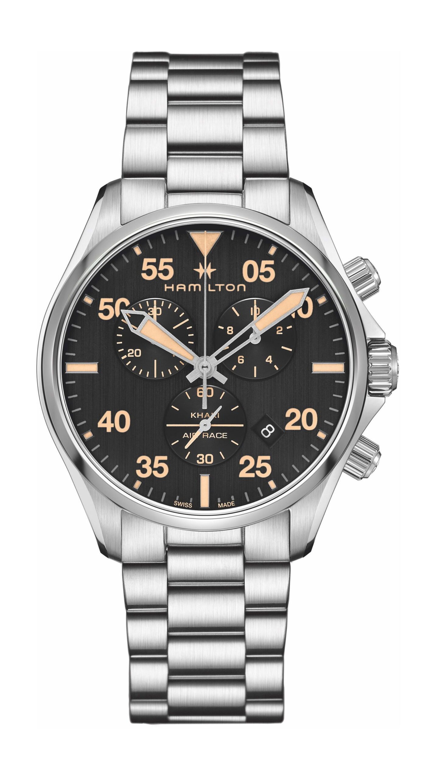 Hamilton Khaki Aviation Khaki Pilot  Chrono Quartz Black