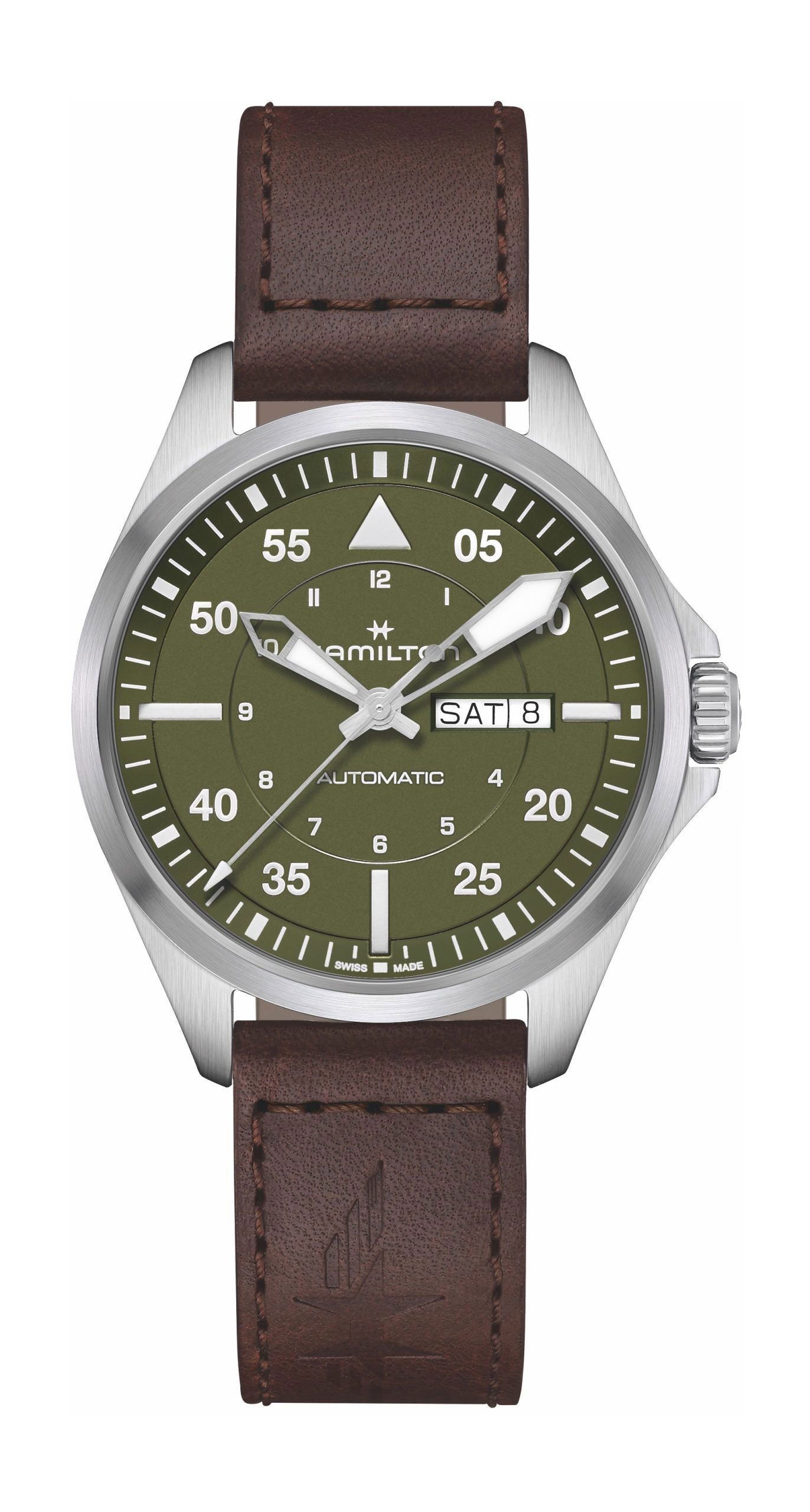 Hamilton Khaki Aviation Pilot Day-Date 42 Green