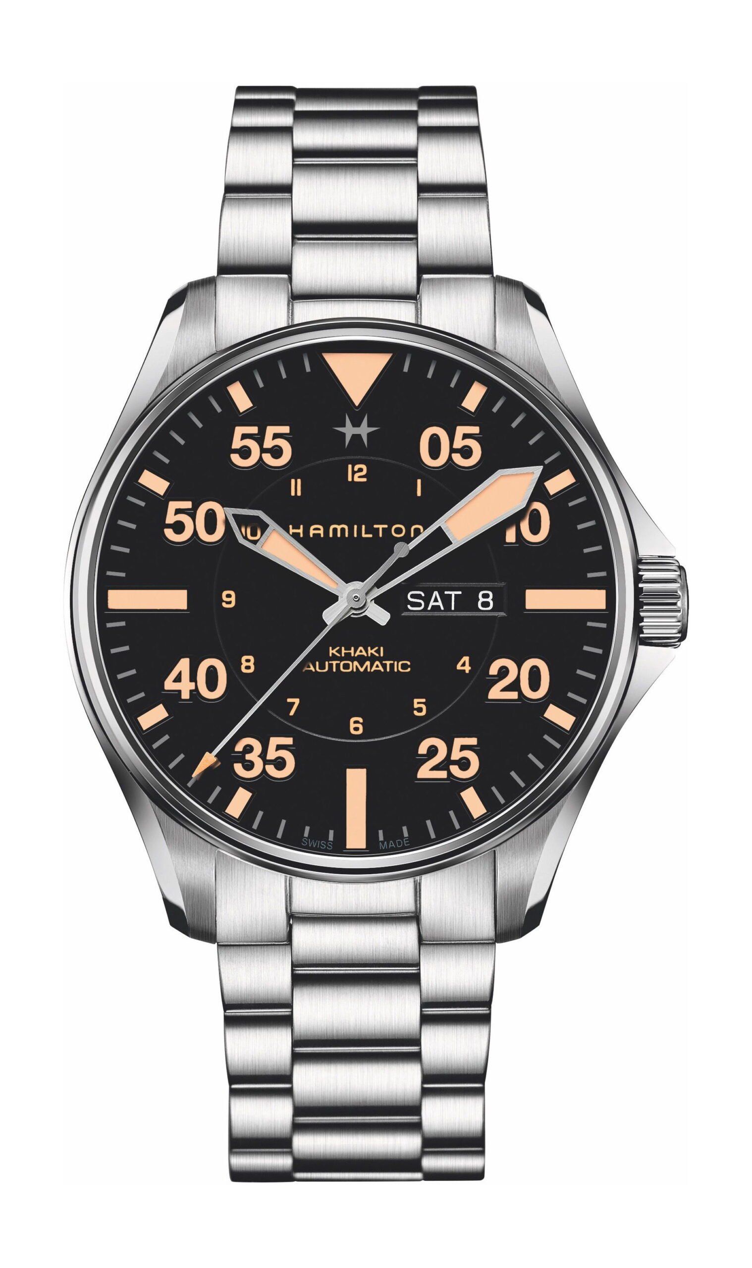 Hamilton Khaki Aviation Pilot Day Date Auto Black