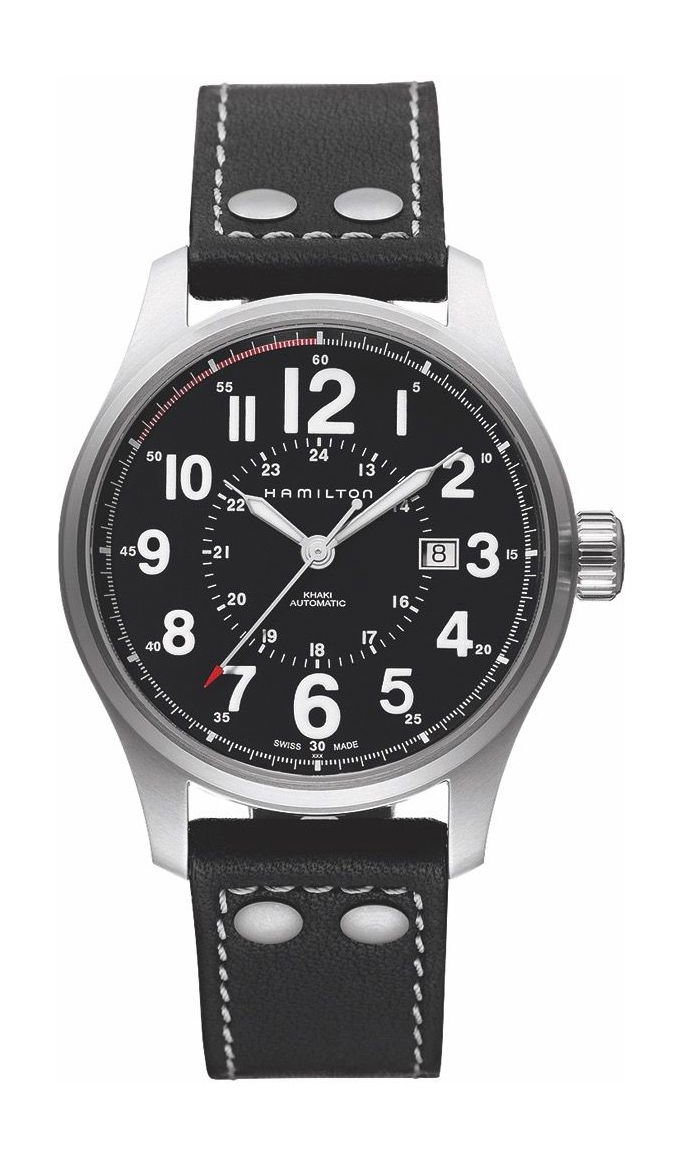 Hamilton Khaki Field Officer Auto Black