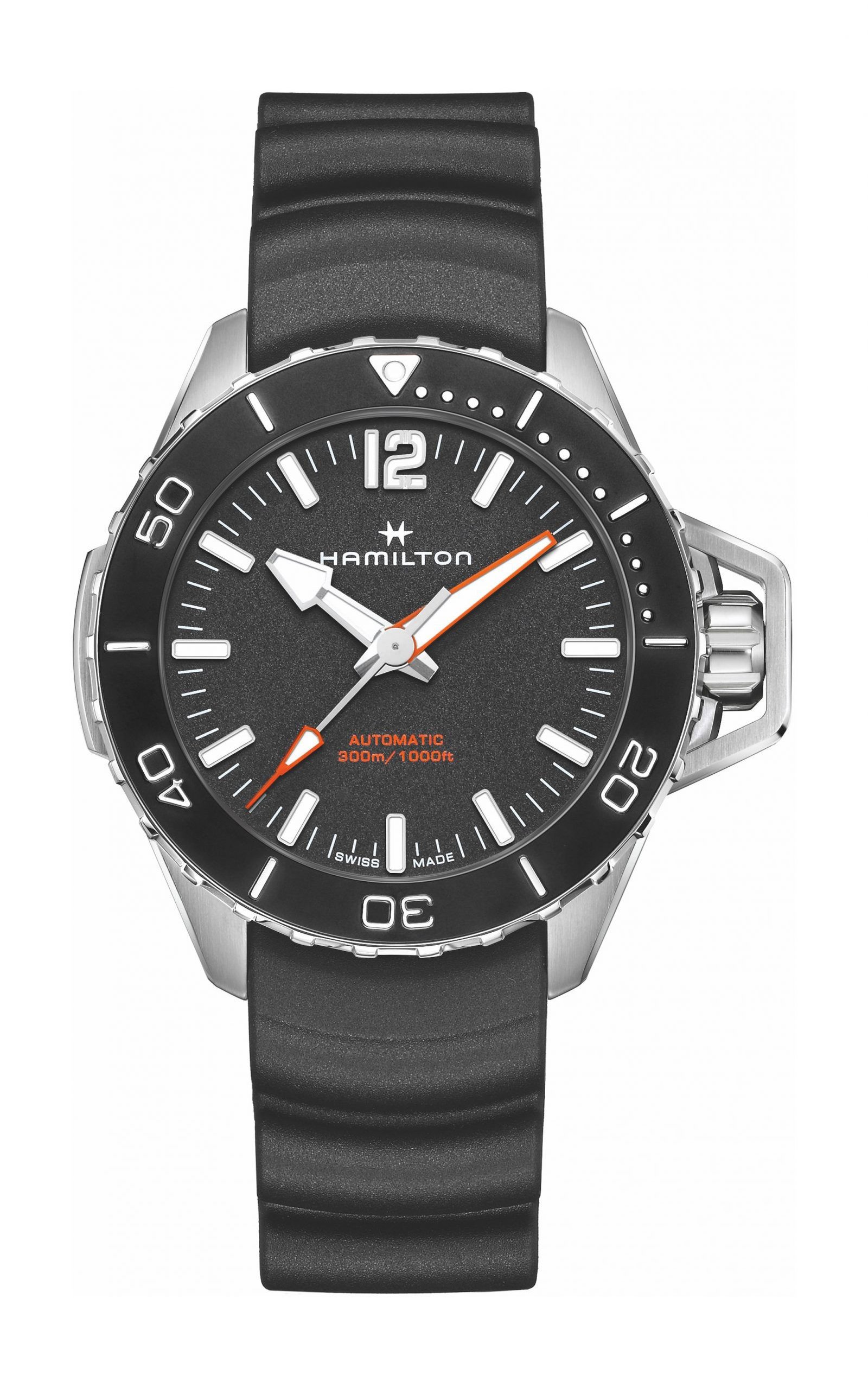 Hamilton Khaki Navy Frogman Auto 46Mm Black