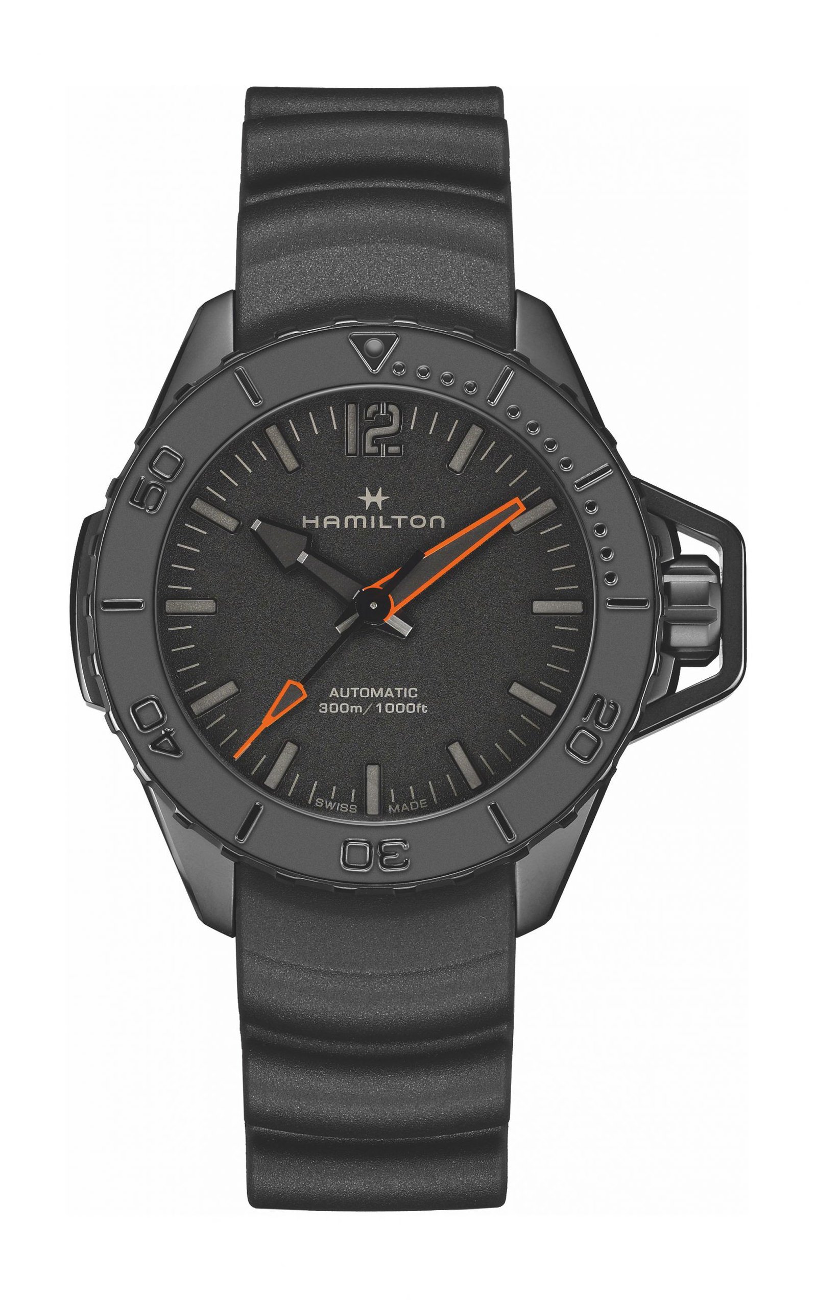 Hamilton Khaki Navy Frogman Auto 46Mm Black