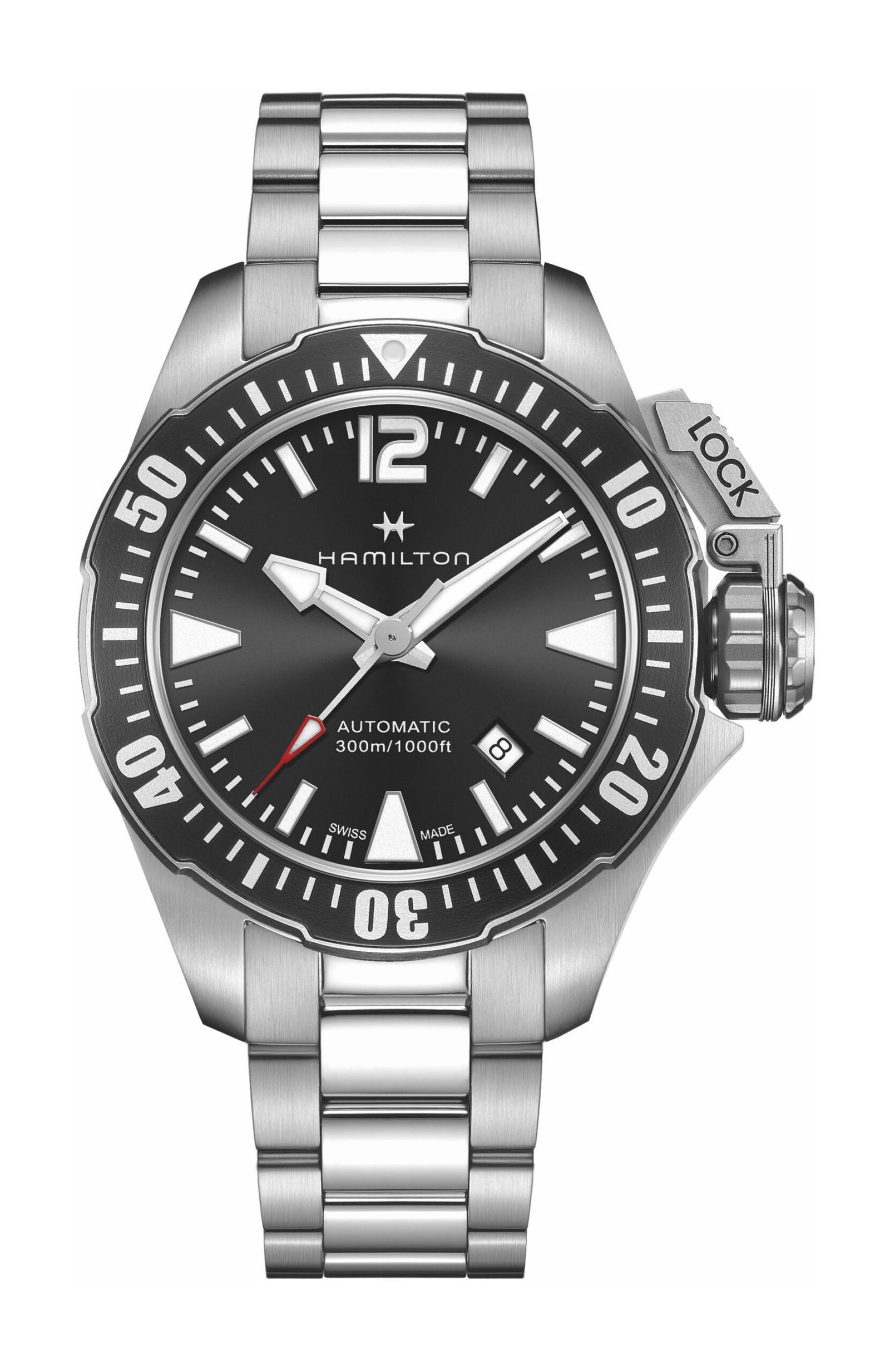 Hamilton Khaki Navy Frogman Auto Black