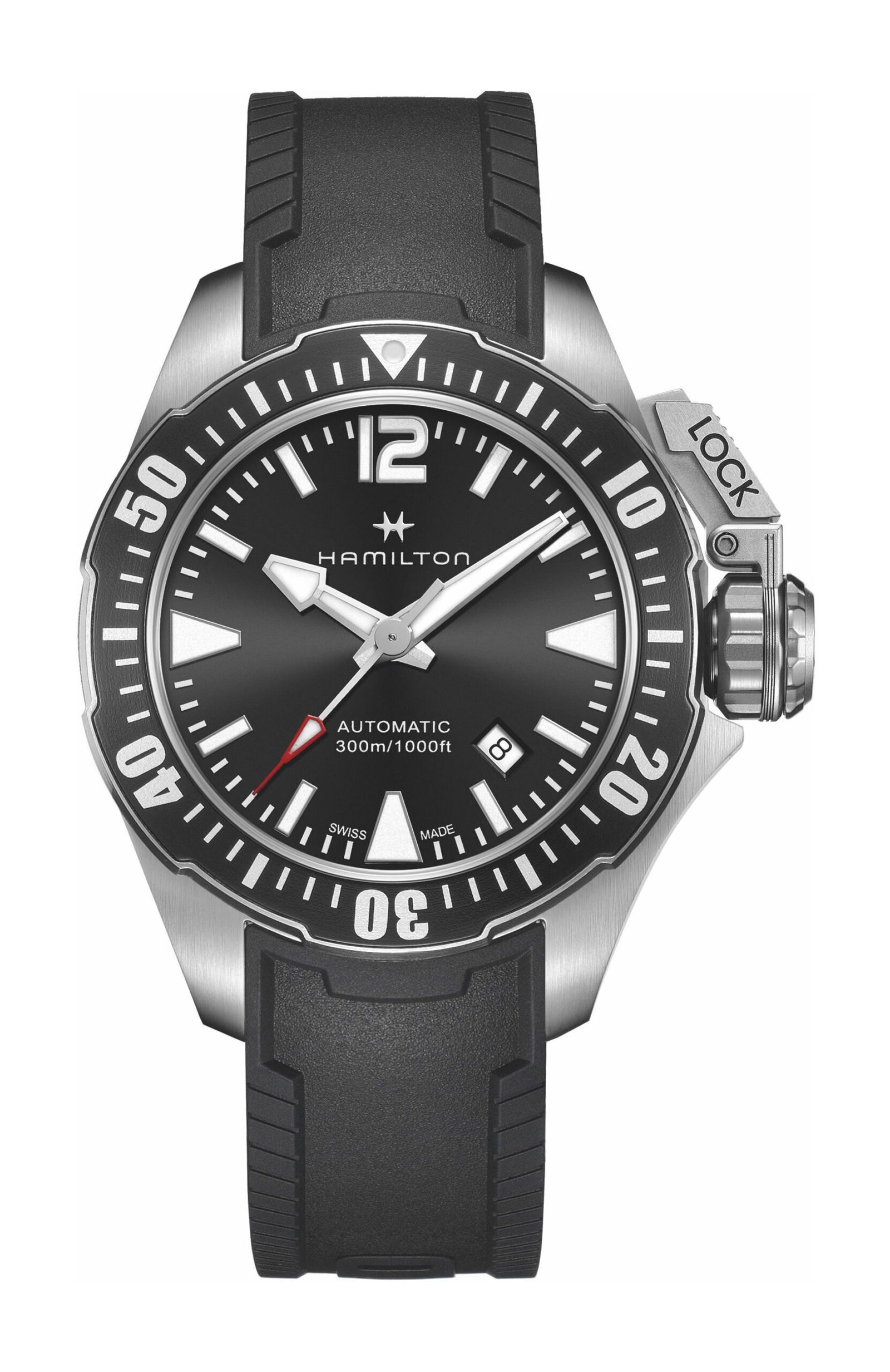 Hamilton Khaki Navy Frogman Auto Black