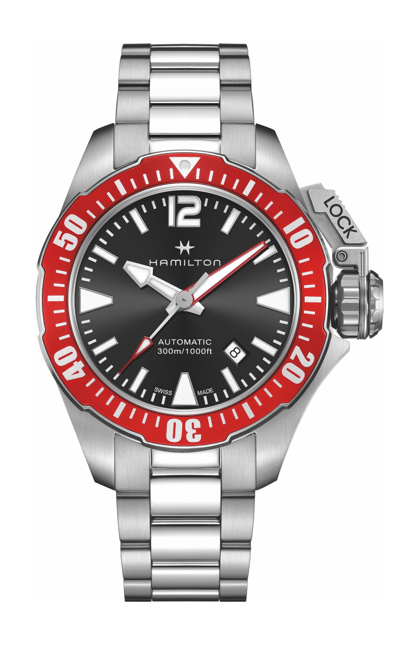 Hamilton Khaki Navy Frogman Auto Black