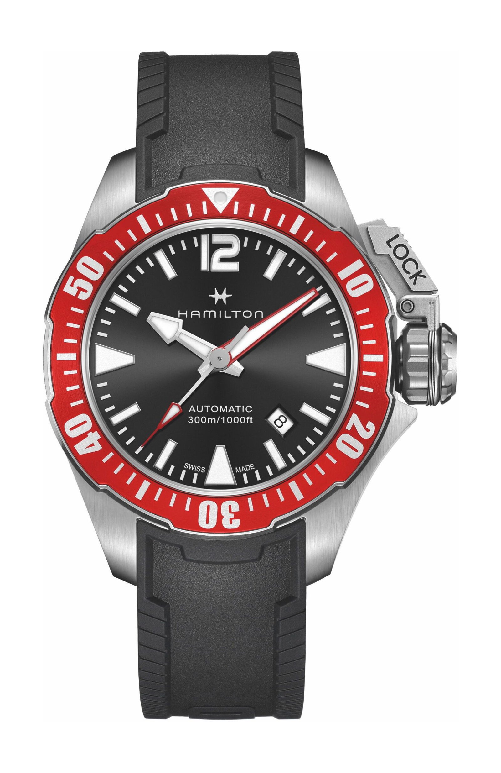 Hamilton Khaki Navy Frogman Auto Black