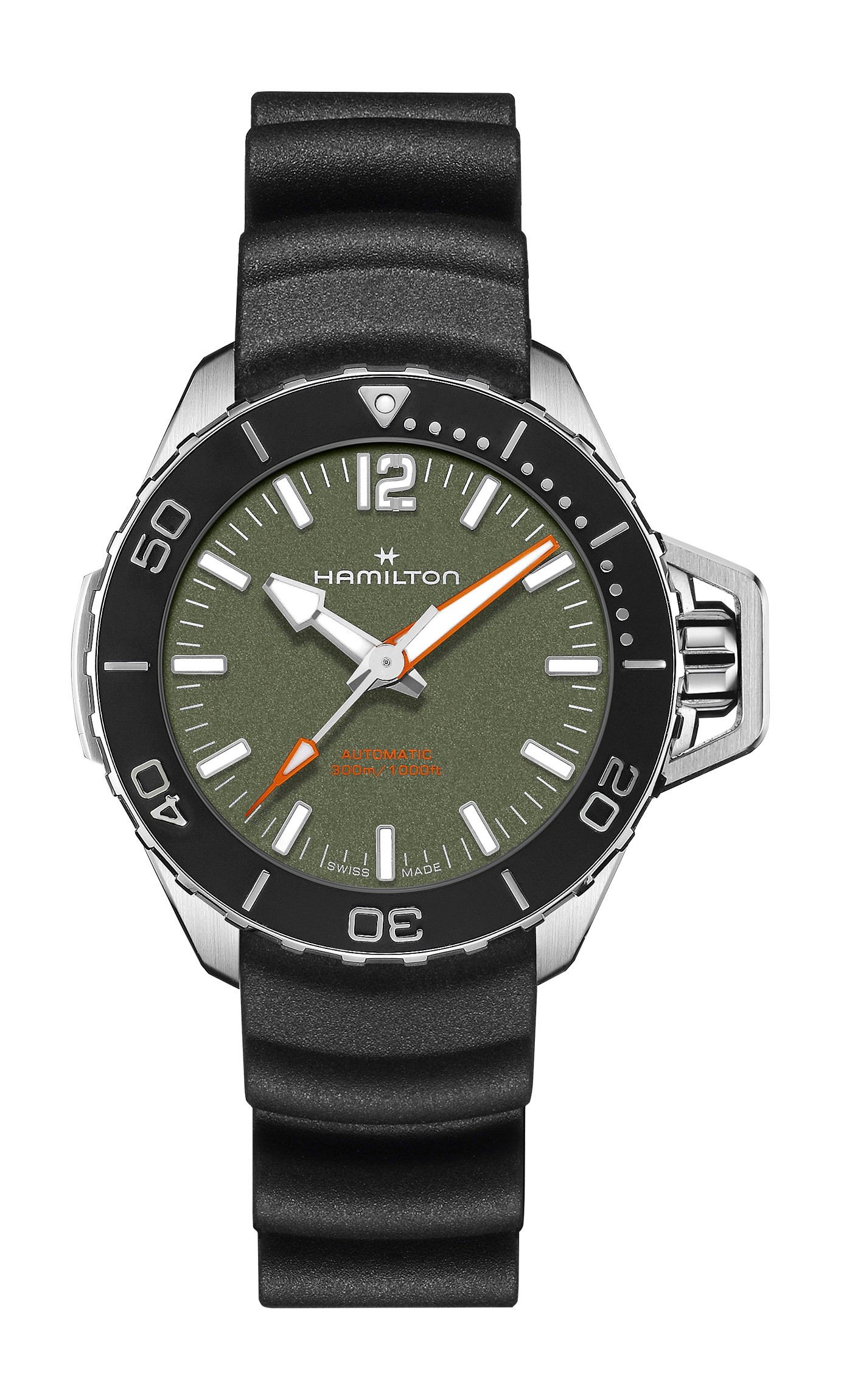Hamilton Khaki Navy Frogman Automatic 41 Green