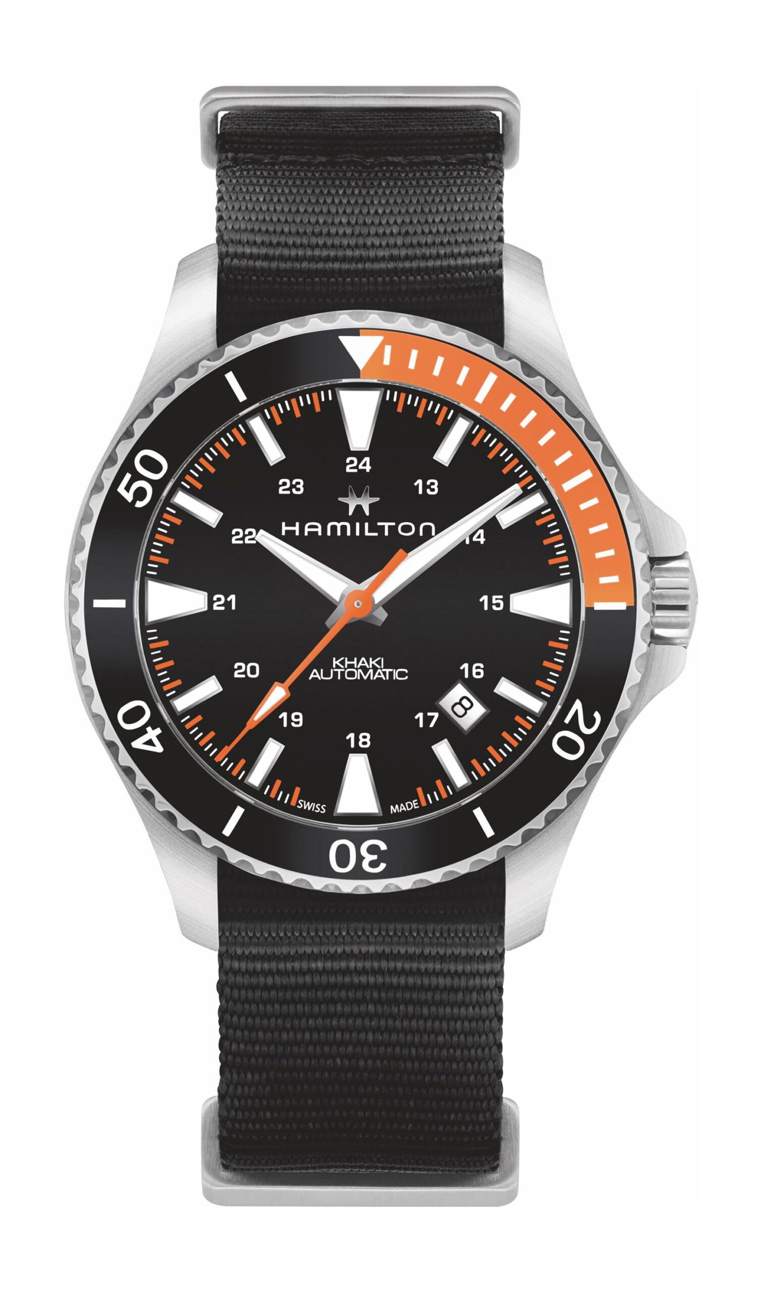Hamilton Khaki Navy Khaki Scuba Auto 40 Mm Black