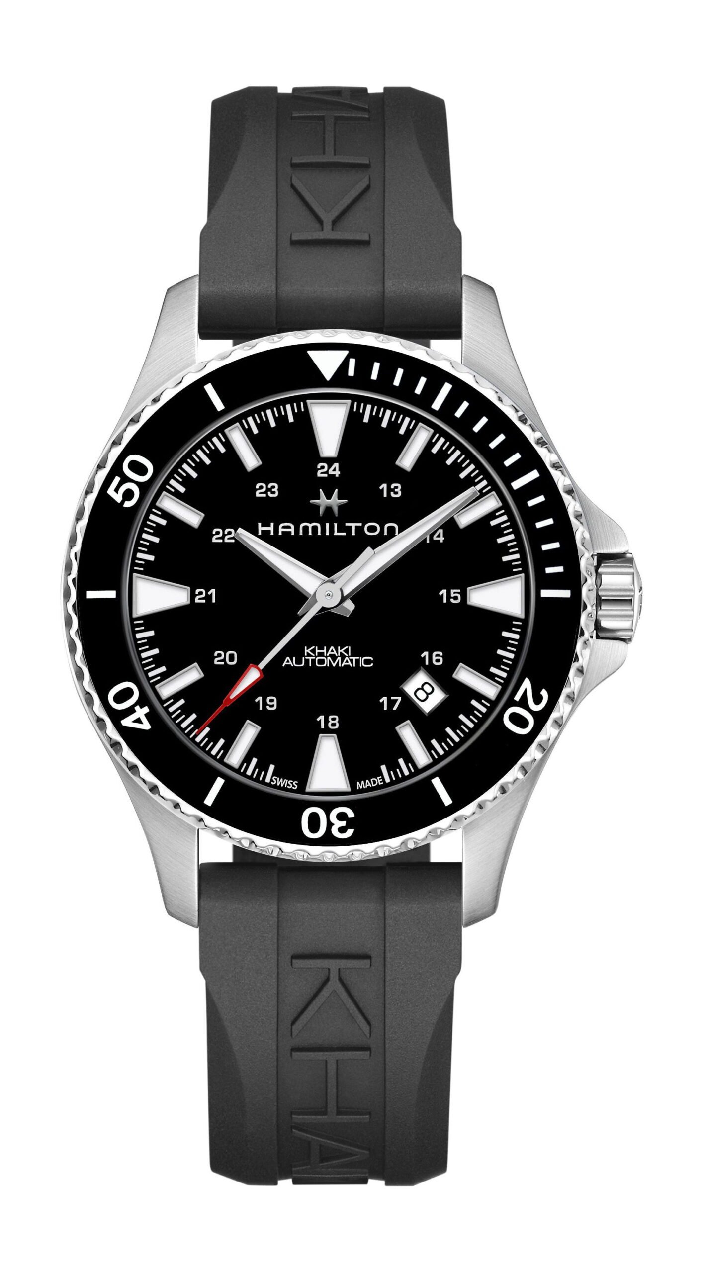Hamilton Khaki Navy Khaki Scuba Auto Black
